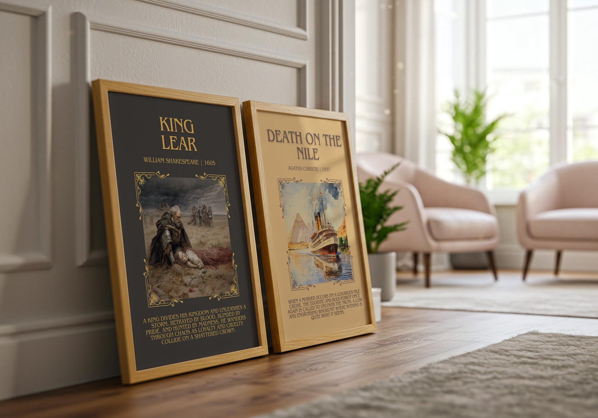 King Lear by William Shakespeare | Descriptive Book Poster | Blurby