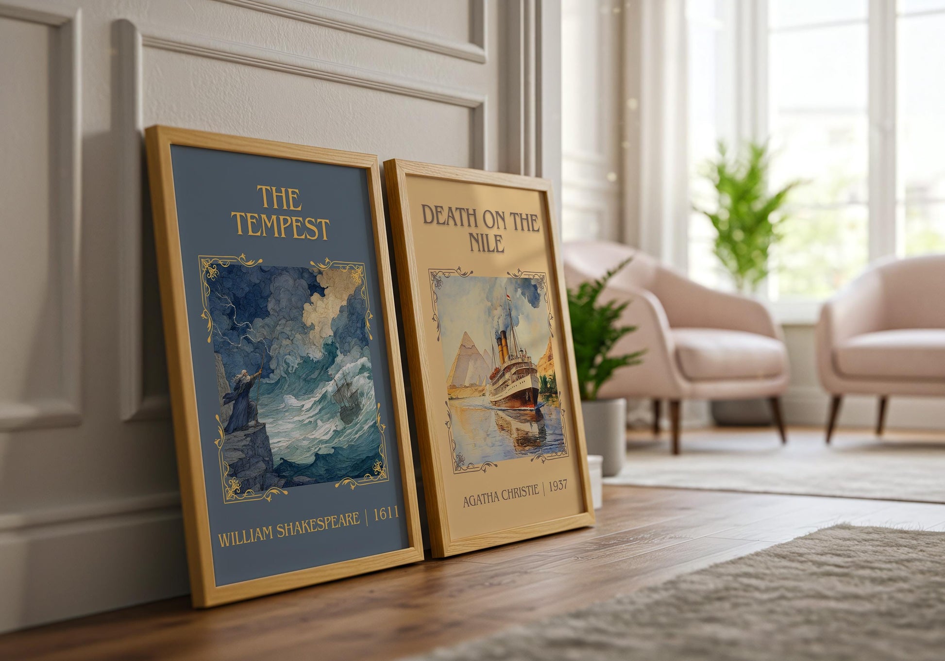 The Tempest by William Shakespeare | Descriptive Book Poster | Minimalist