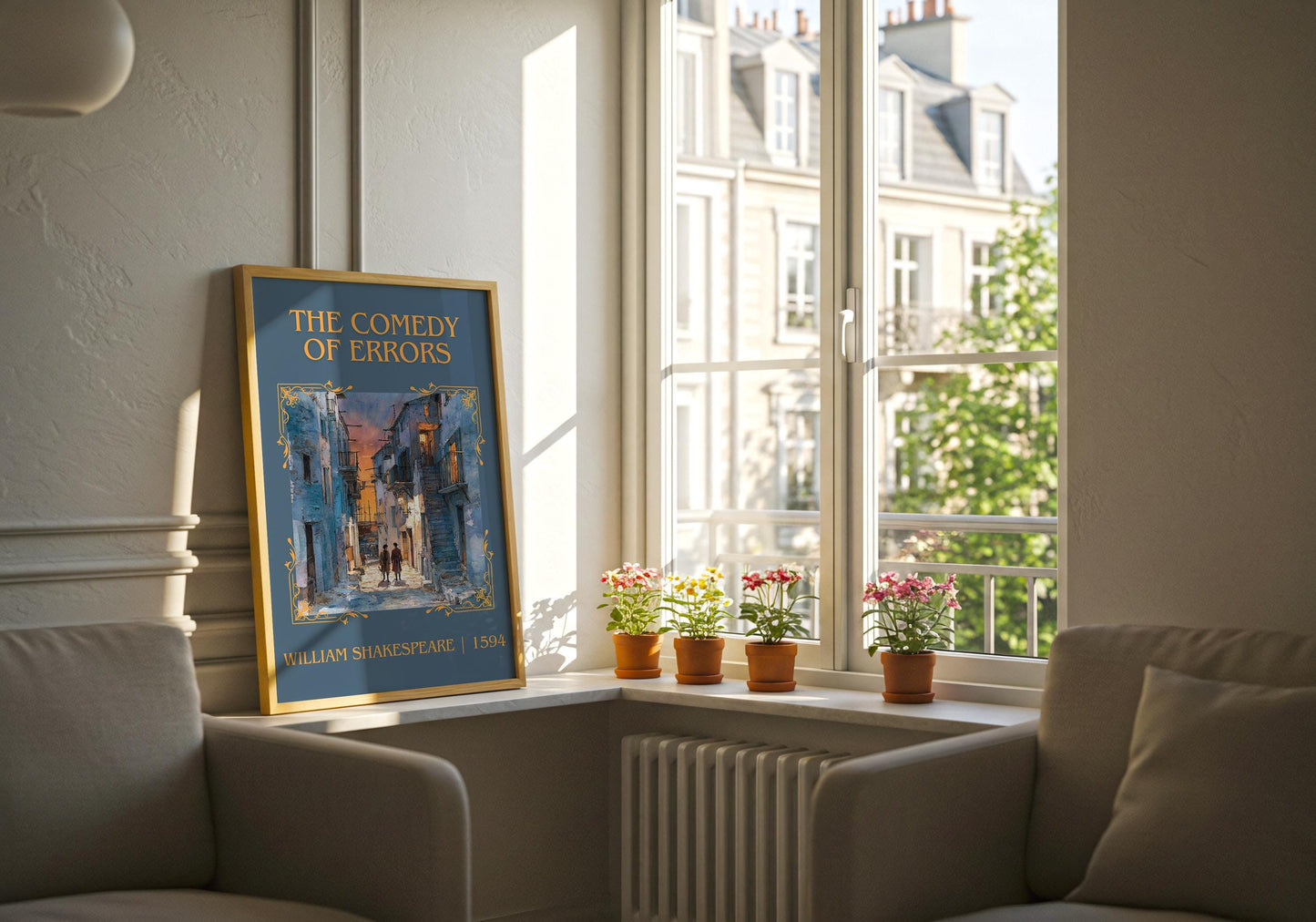 The Comedy Of Errors by William Shakespeare | Descriptive Book Poster | Minimalist