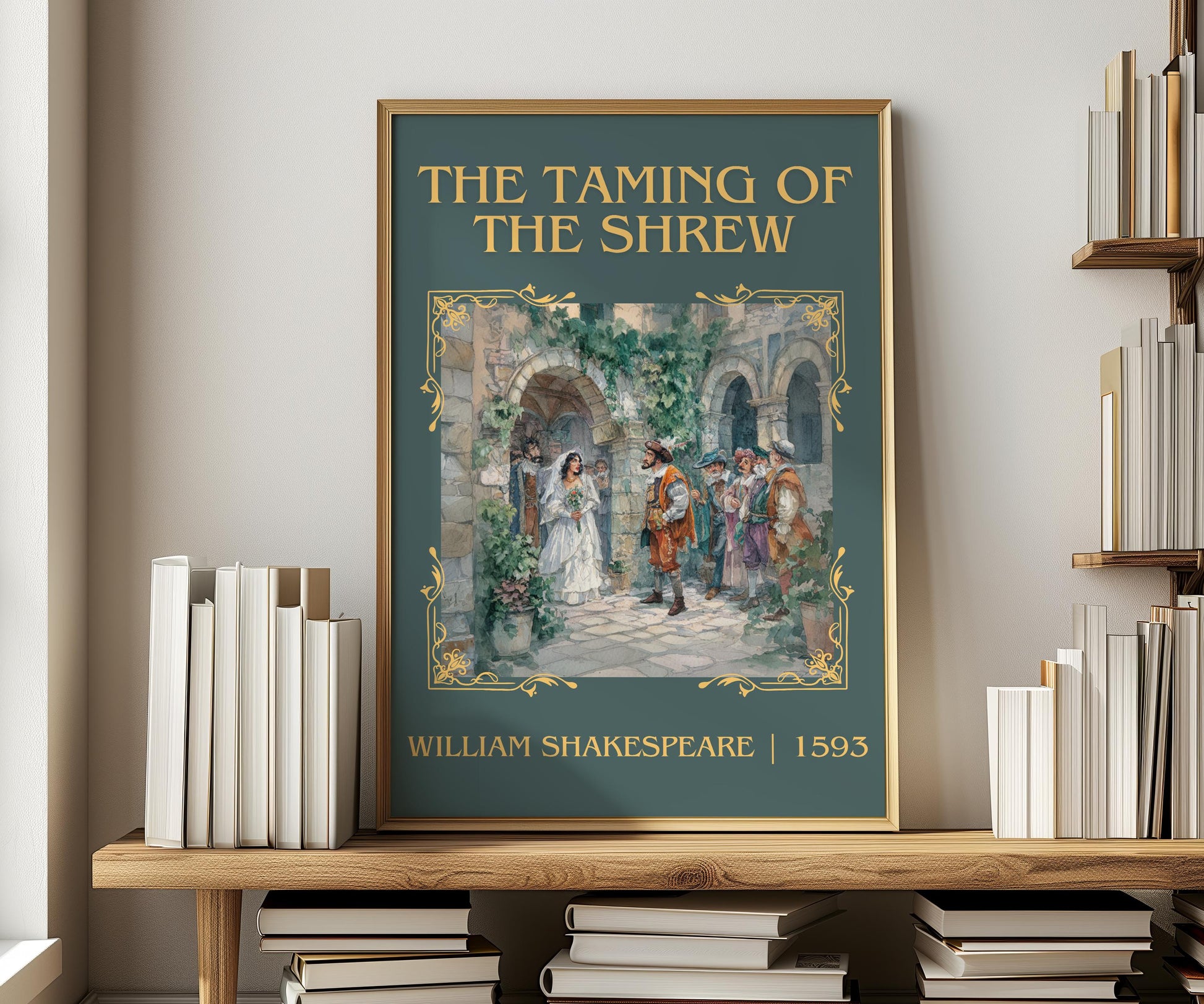 The Taming Of The Shrew by William Shakespeare | Descriptive Book Poster | Minimalist