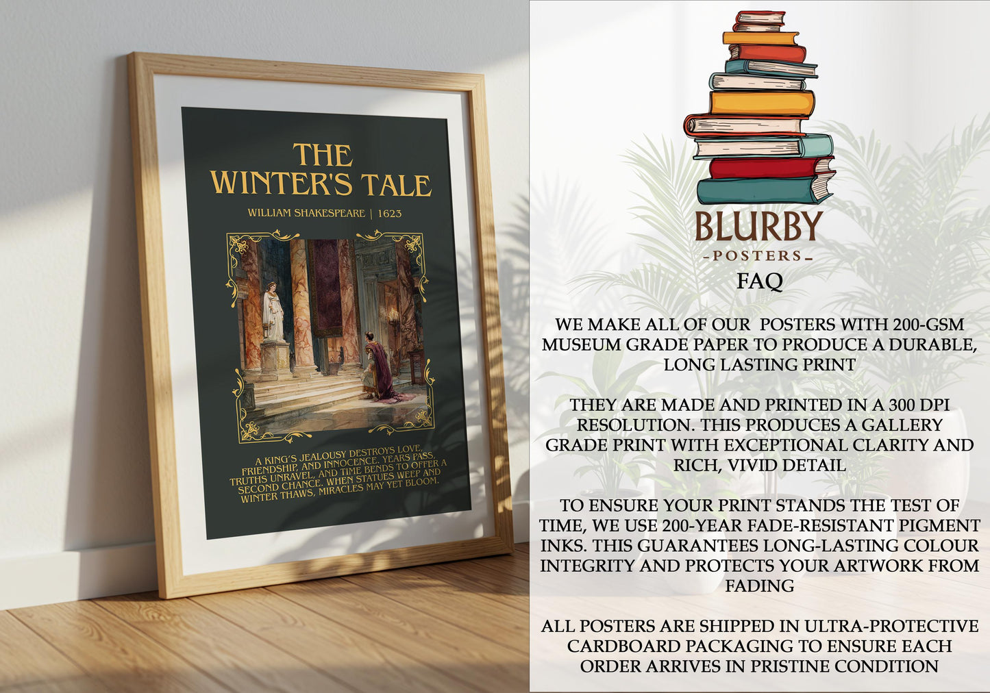 The Winter's Tale by William Shakespeare | Descriptive Book Poster | Blurby