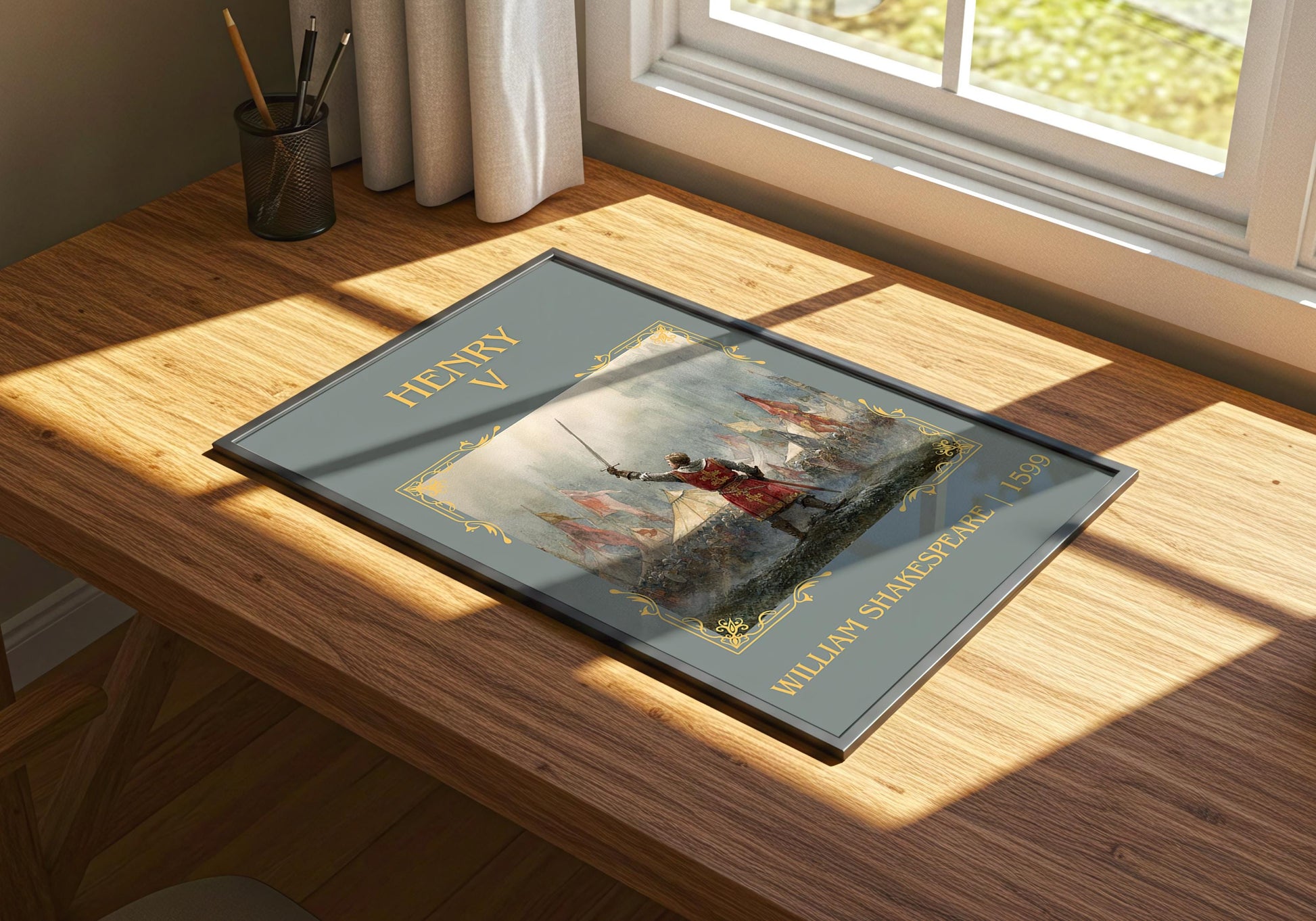 Henry V by William Shakespeare | Descriptive Book Poster | Minimalist