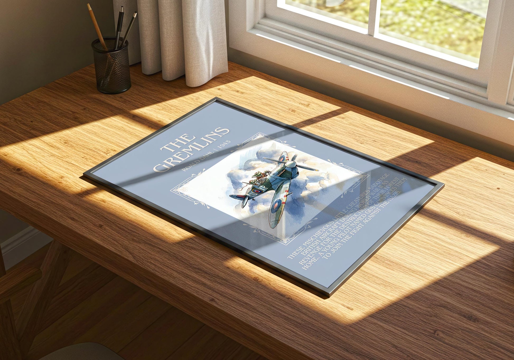 The Gremlins by Roald Dahl | Descriptive Book Poster | Blurby