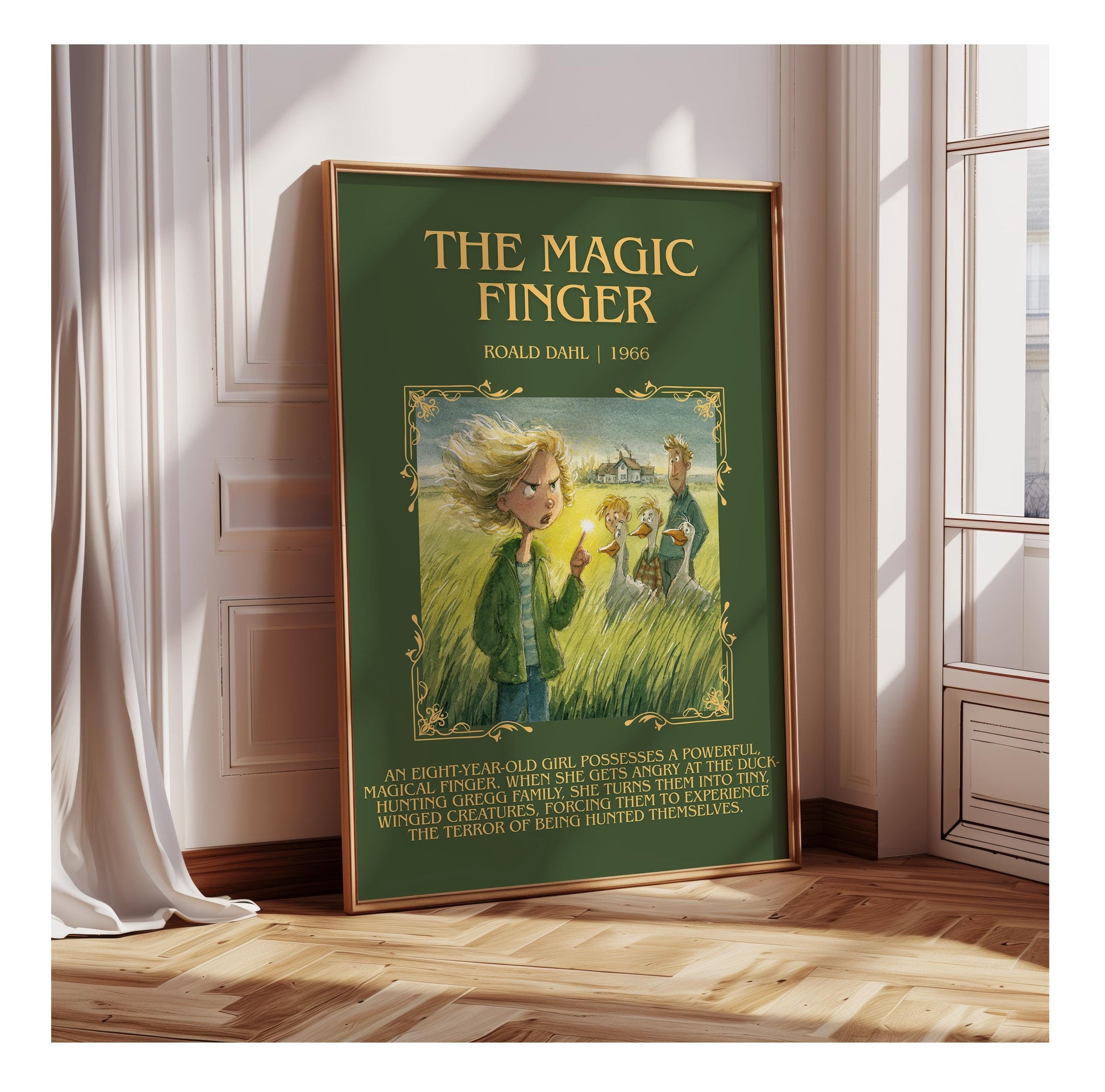 The Magic Finger by Roald Dahl | Descriptive Book Poster | Blurby