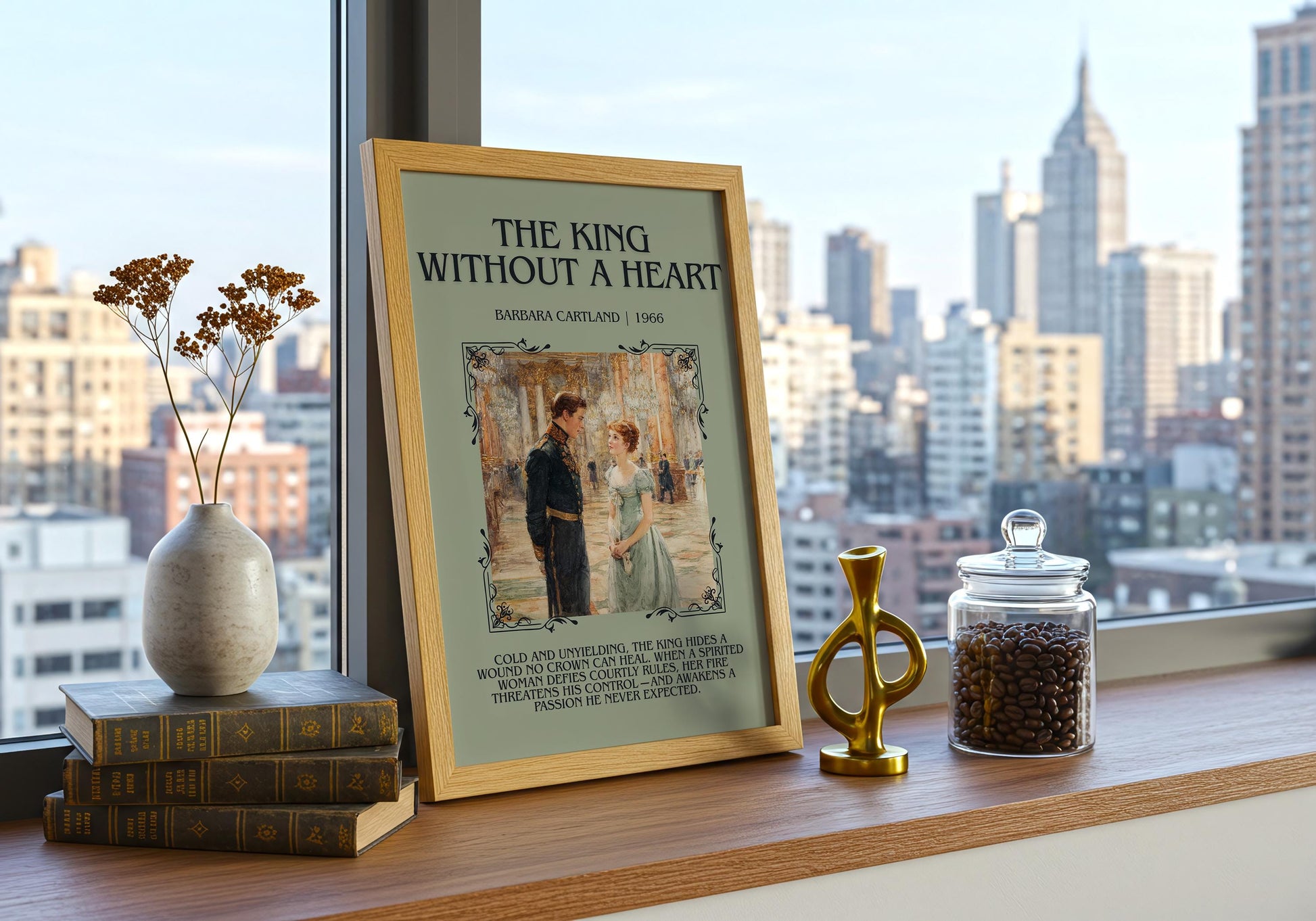 The King Without A Heart by Barbara Cartland | Descriptive Book Poster | Blurby