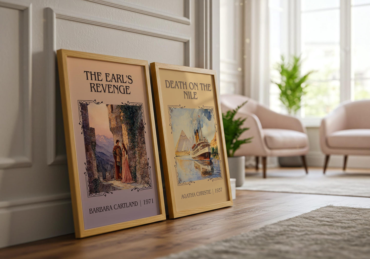 The Earl's Revenge by Barbara Cartland | Descriptive Book Poster | Minimalist