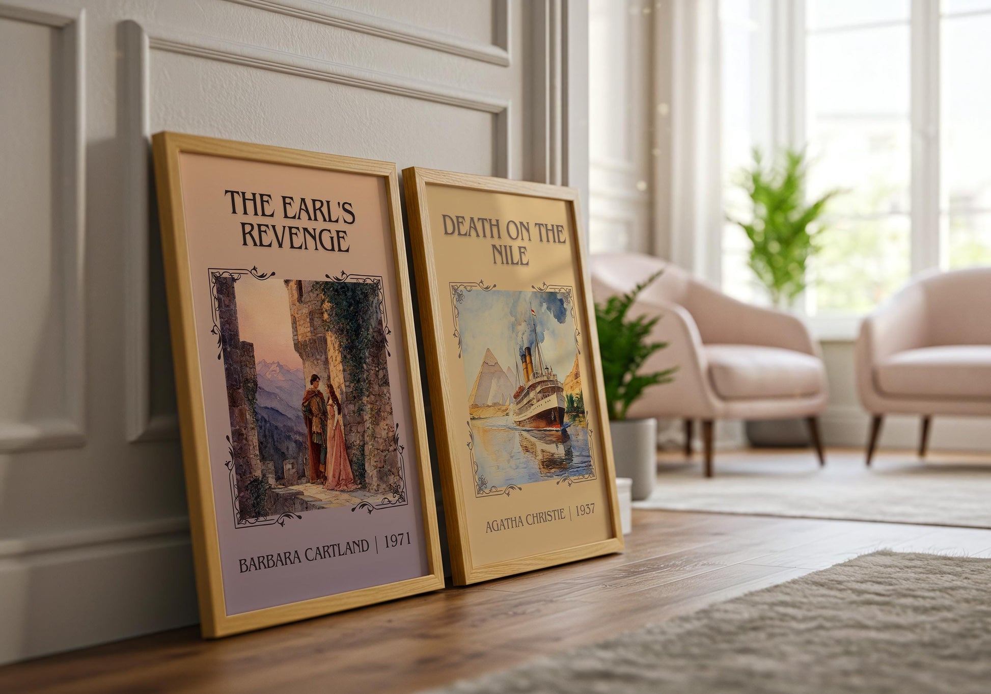 The Earl's Revenge by Barbara Cartland | Descriptive Book Poster | Minimalist