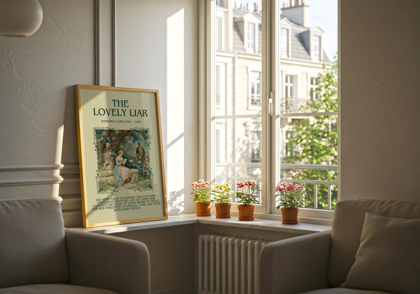 The Lovely Liar book poster packaging – museum-quality print rolled in protective tube