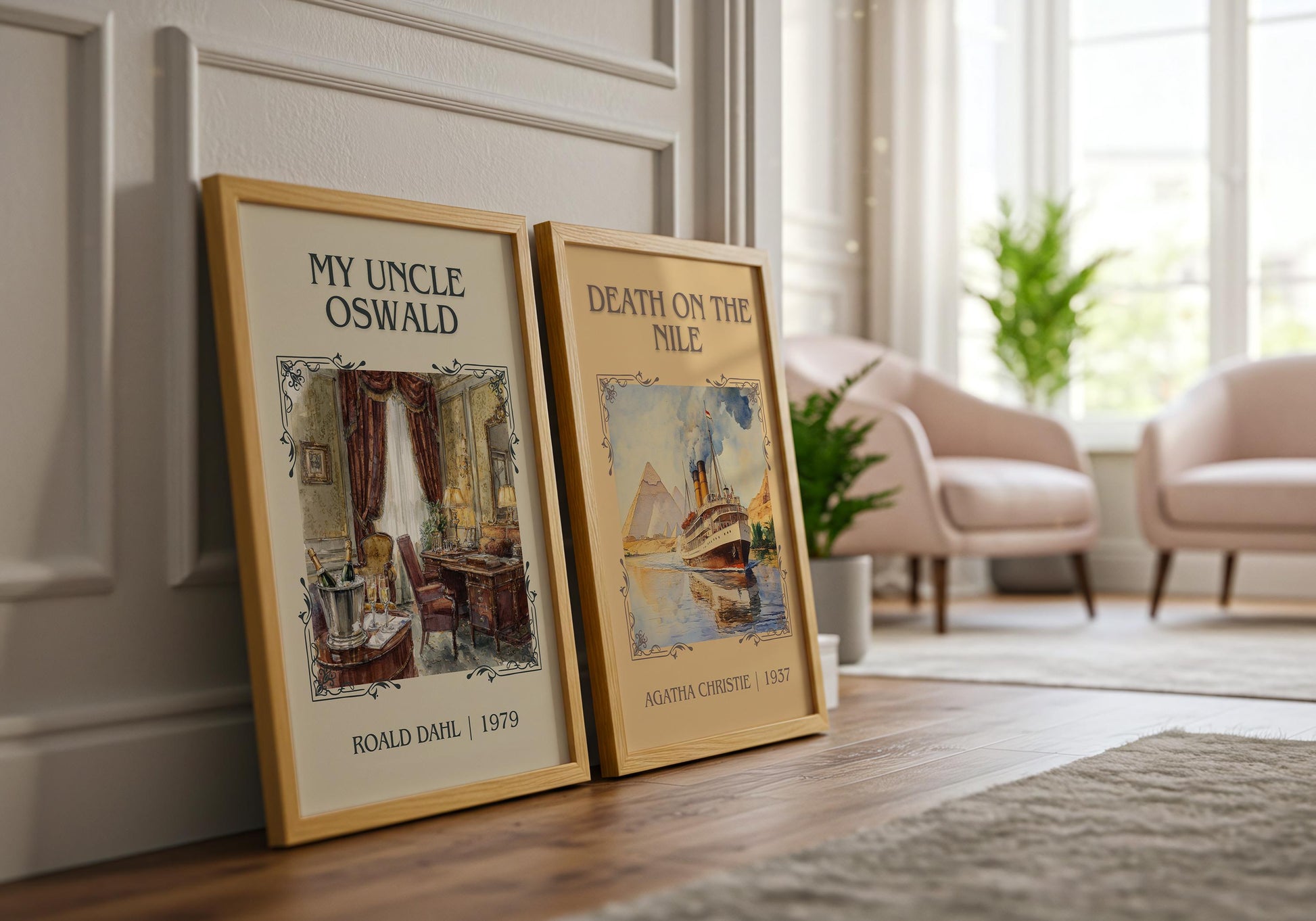 My Uncle Oswald by Roald Dahl | Descriptive Book Poster | Minimalist