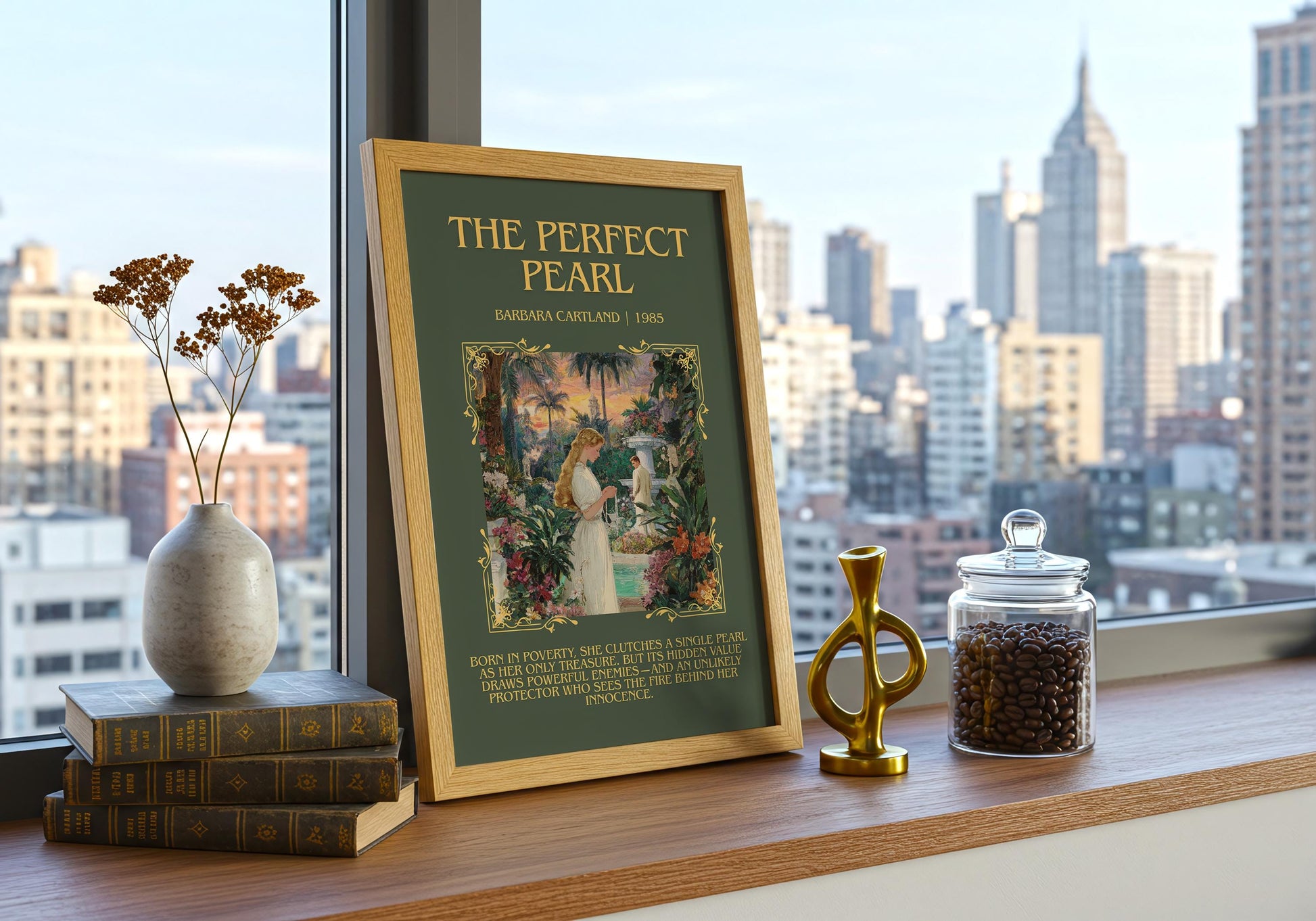 The Perfect Pearl by Barbara Cartland | Descriptive Book Poster | Blurby