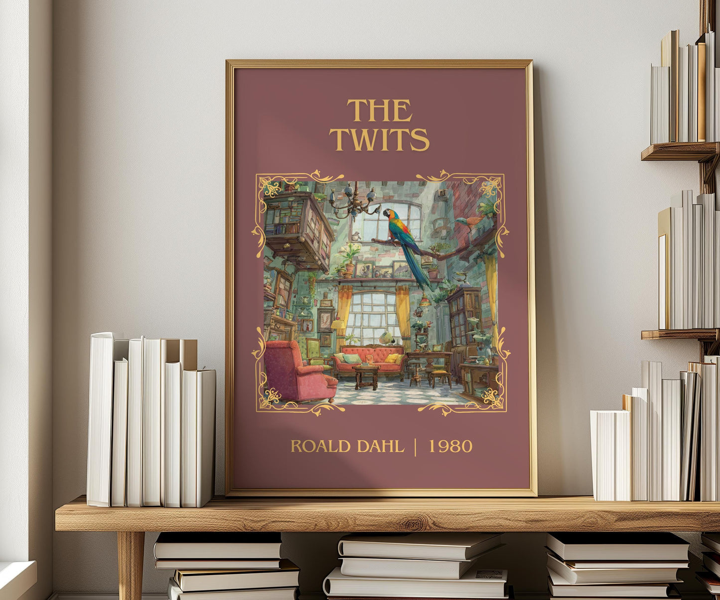 The Twits by Roald Dahl | Descriptive Book Poster | Minimalist