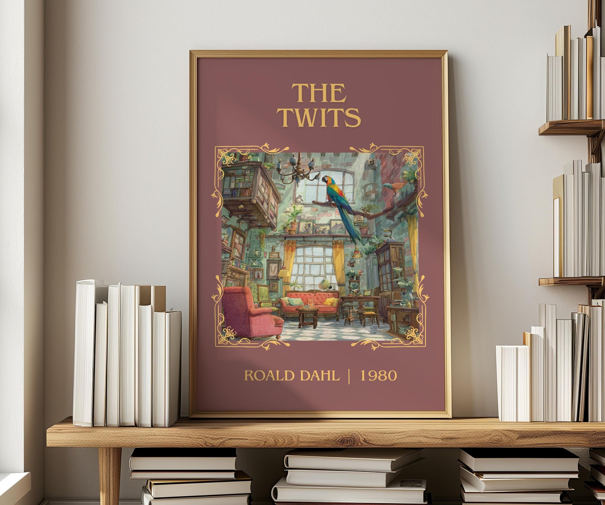 The Twits by Roald Dahl | Descriptive Book Poster | Minimalist