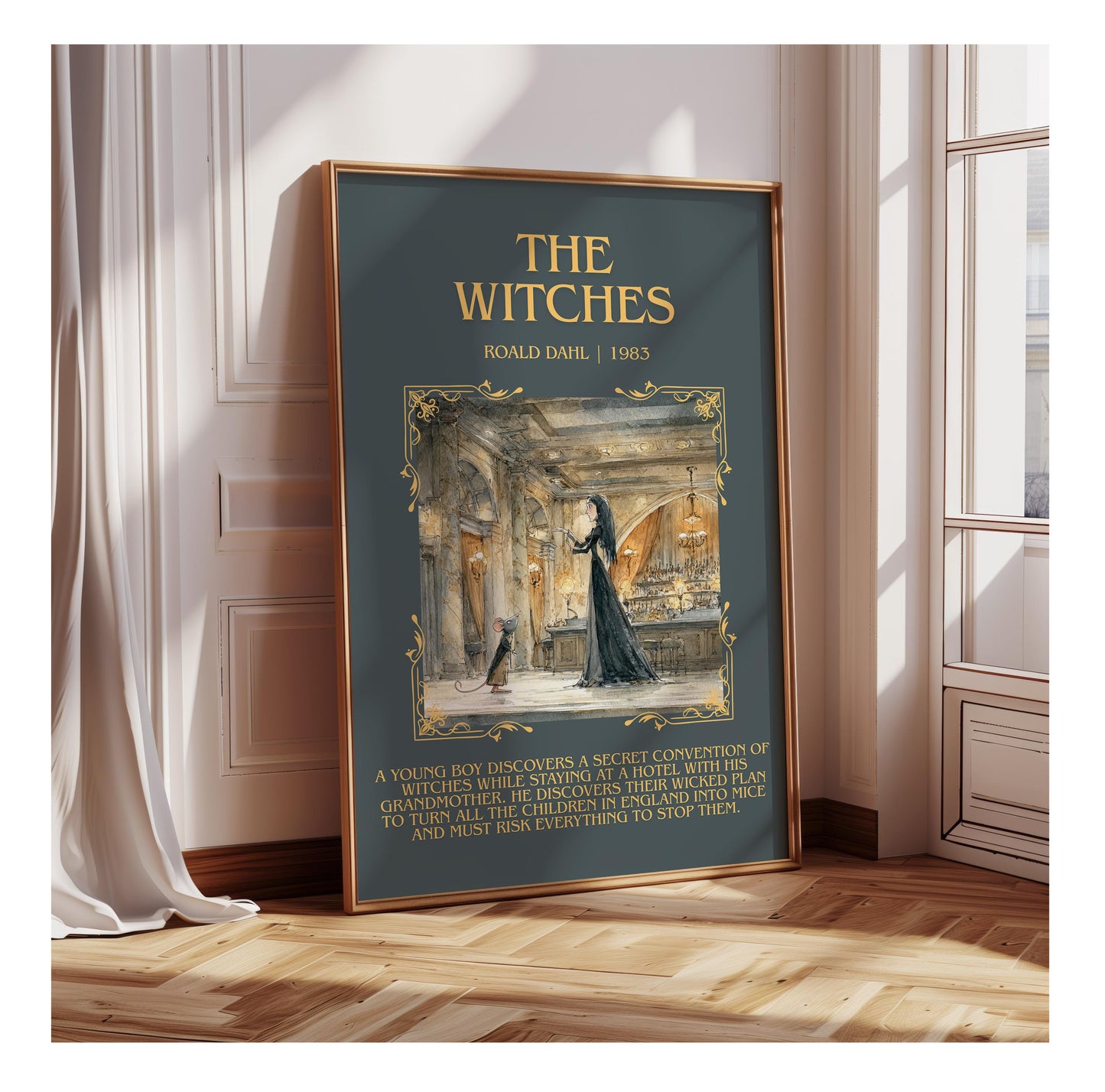The Witches by Roald Dahl | Descriptive Book Poster | Blurby