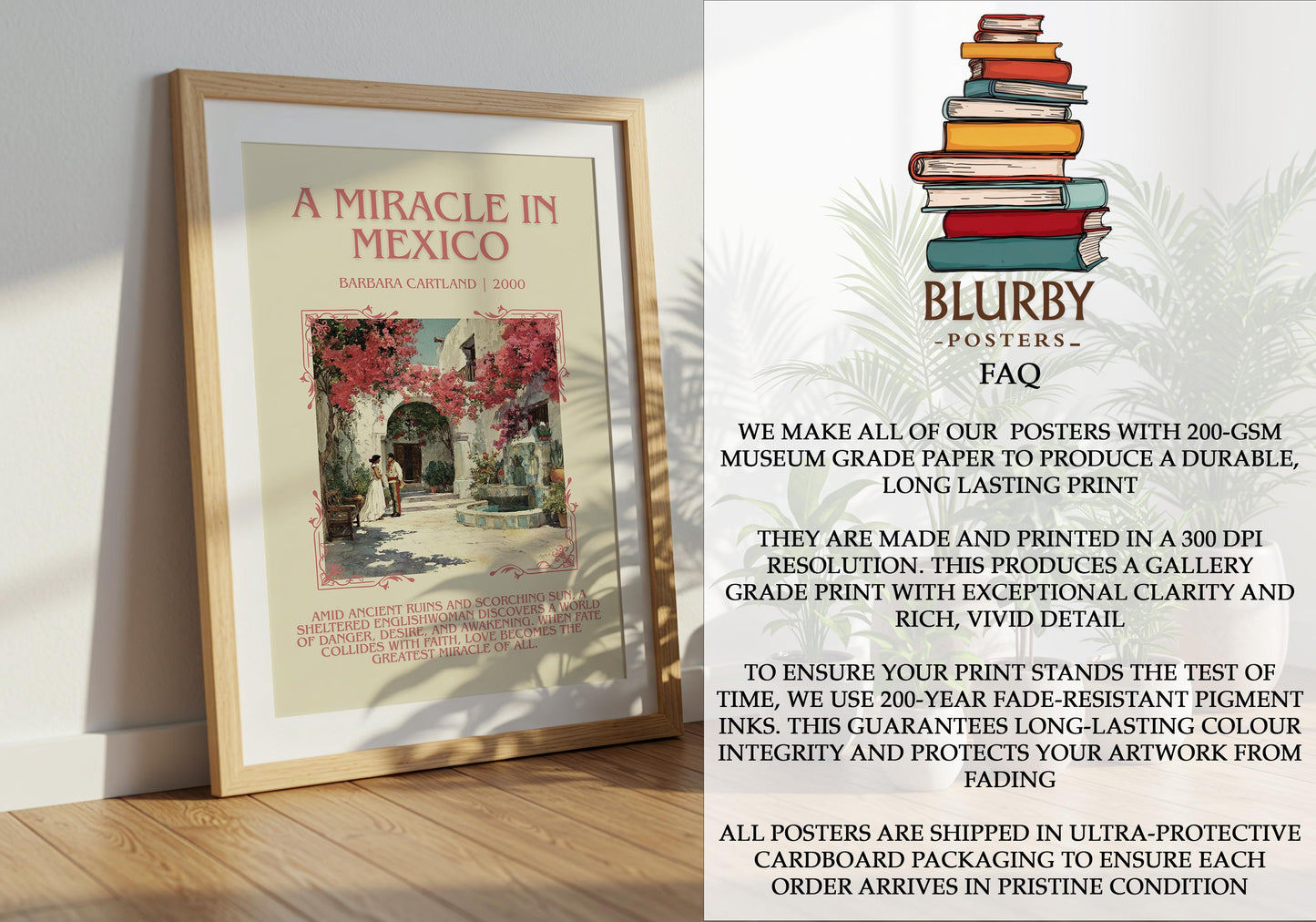 A Miracle In Mexico by Barbara Cartland | Descriptive Book Poster | Blurby