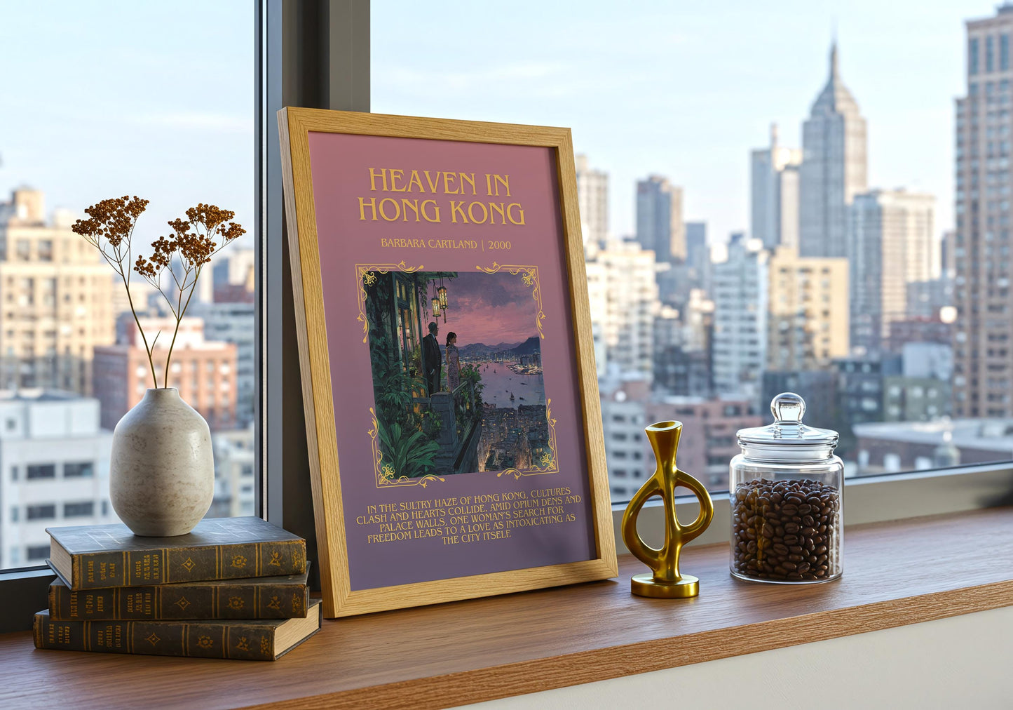 Heaven In Hong Kong by Barbara Cartland | Descriptive Book Poster | Blurby