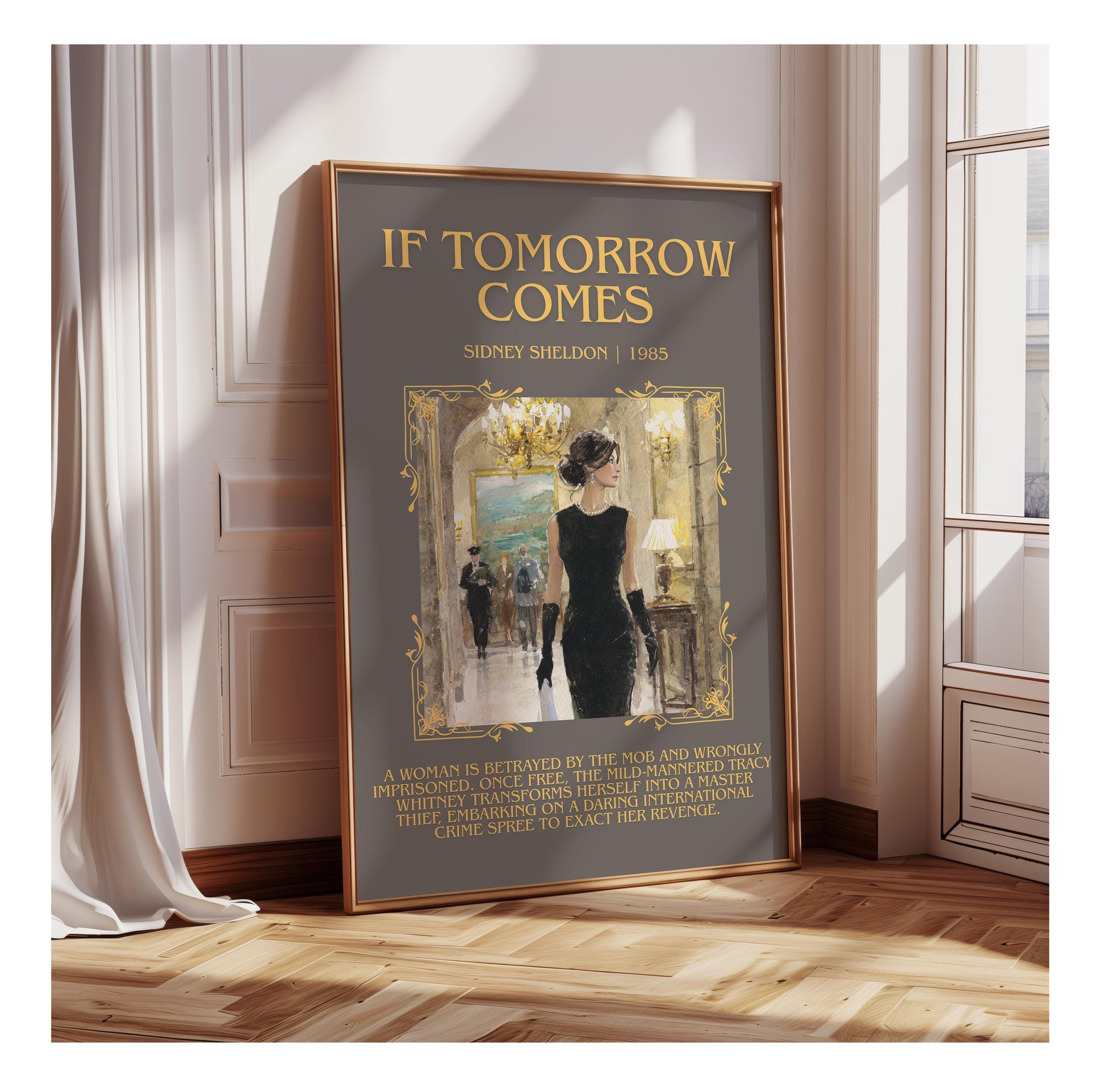 If Tomorrow Comes by Sidney Sheldon | Descriptive Book Poster | Blurby