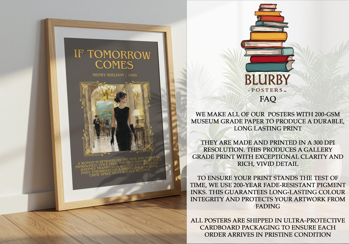 If Tomorrow Comes by Sidney Sheldon | Descriptive Book Poster | Blurby