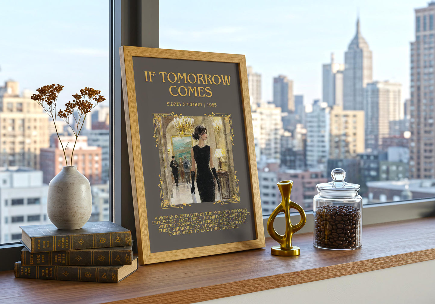If Tomorrow Comes by Sidney Sheldon | Descriptive Book Poster | Blurby