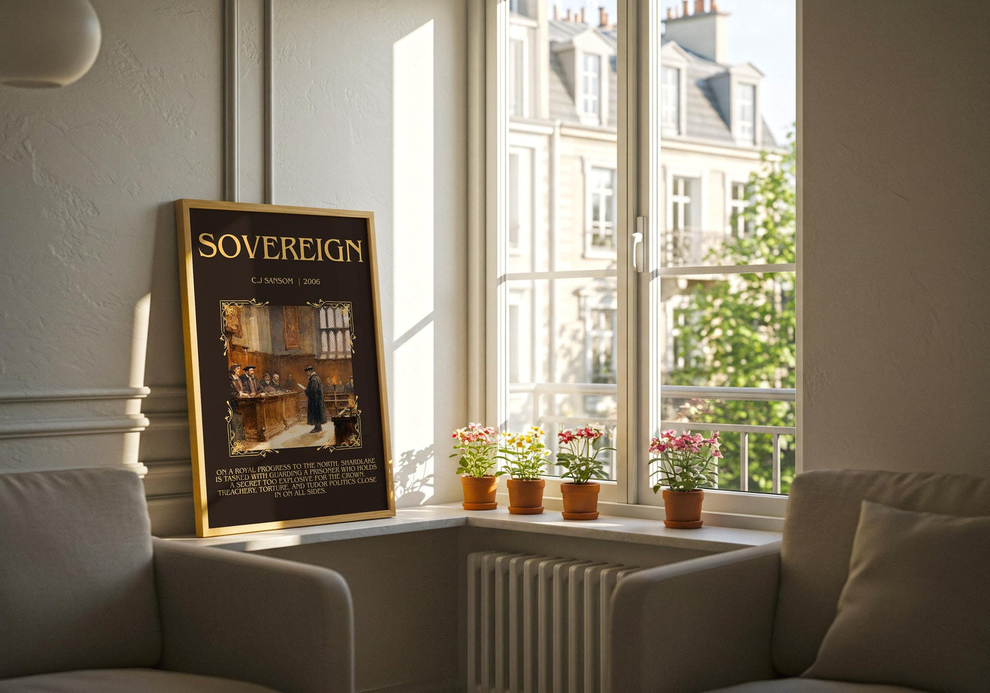 Sovereign book poster packaging – museum-quality print rolled in protective tube