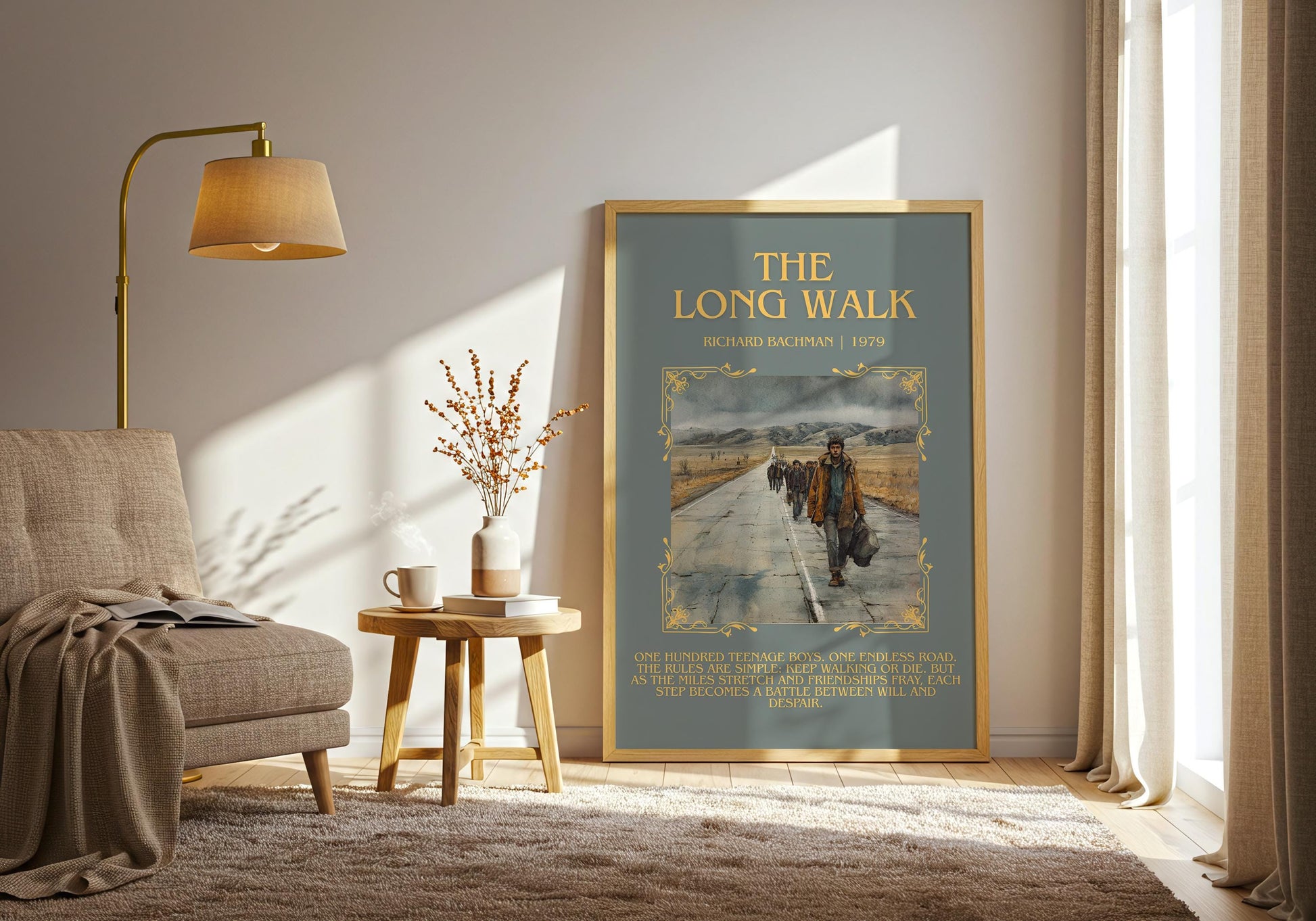 The Long Walk by Richard Bachman | Descriptive Book Poster | Blurby