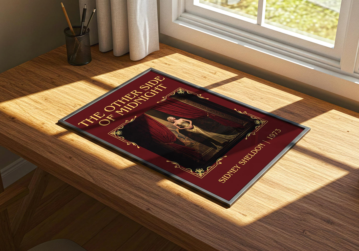 The Otherside Of Midnight by Sidney Sheldon | Descriptive Book Poster | Minimalist