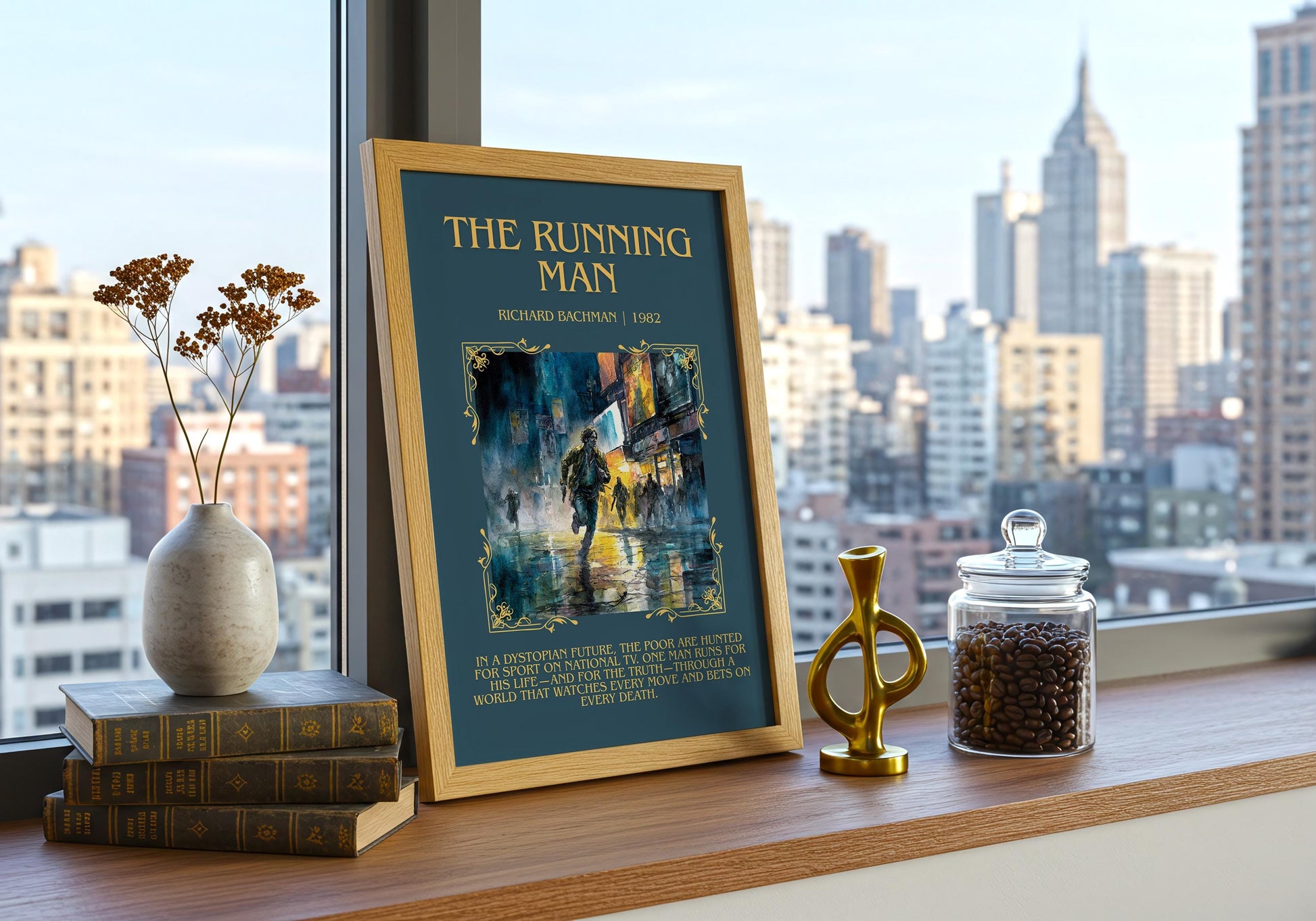 The Running Man by Barbara Cartland | Descriptive Book Poster | Blurby