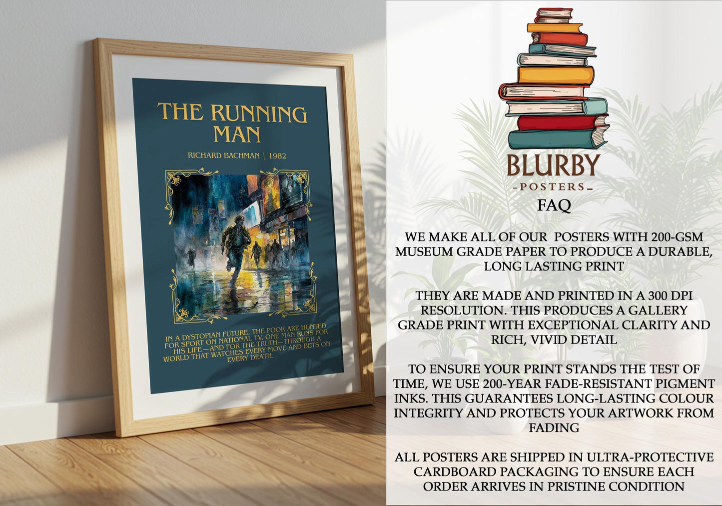 The Running Man by Barbara Cartland | Descriptive Book Poster | Blurby