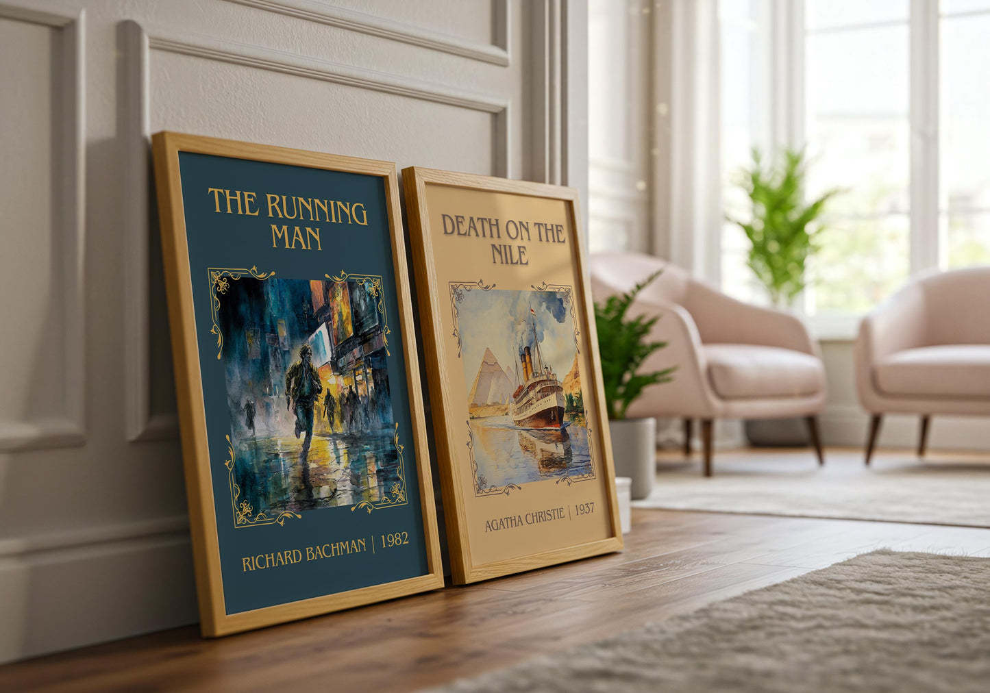 The Running Man by Barbara Cartland | Descriptive Book Poster | Minimalist