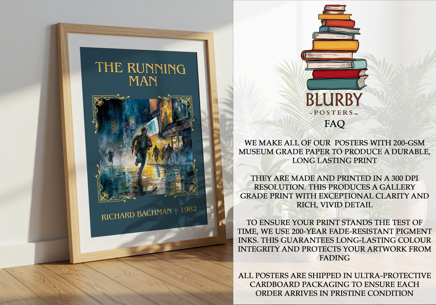 The Running Man by Barbara Cartland | Descriptive Book Poster | Minimalist