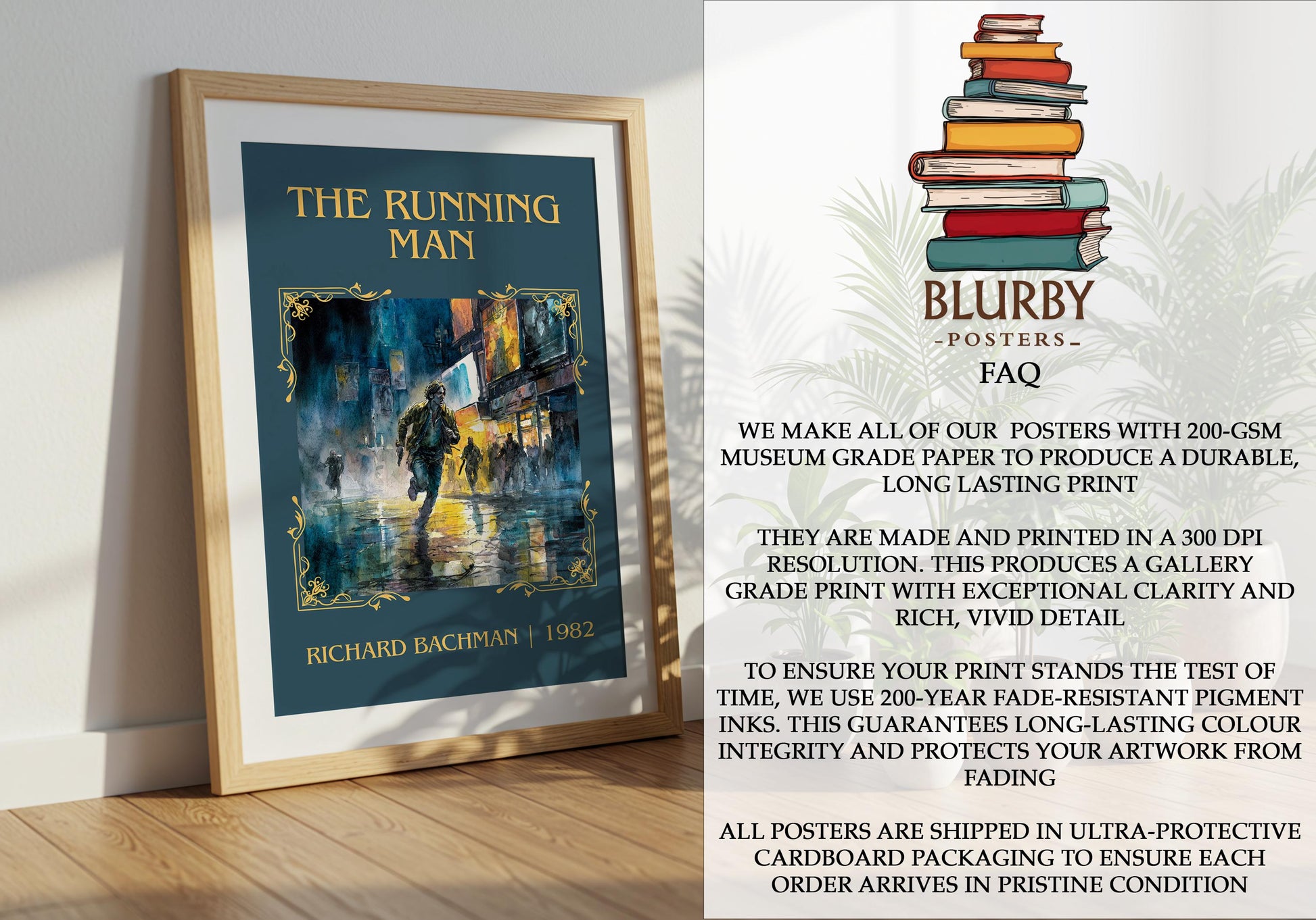 The Running Man by Barbara Cartland | Descriptive Book Poster | Minimalist