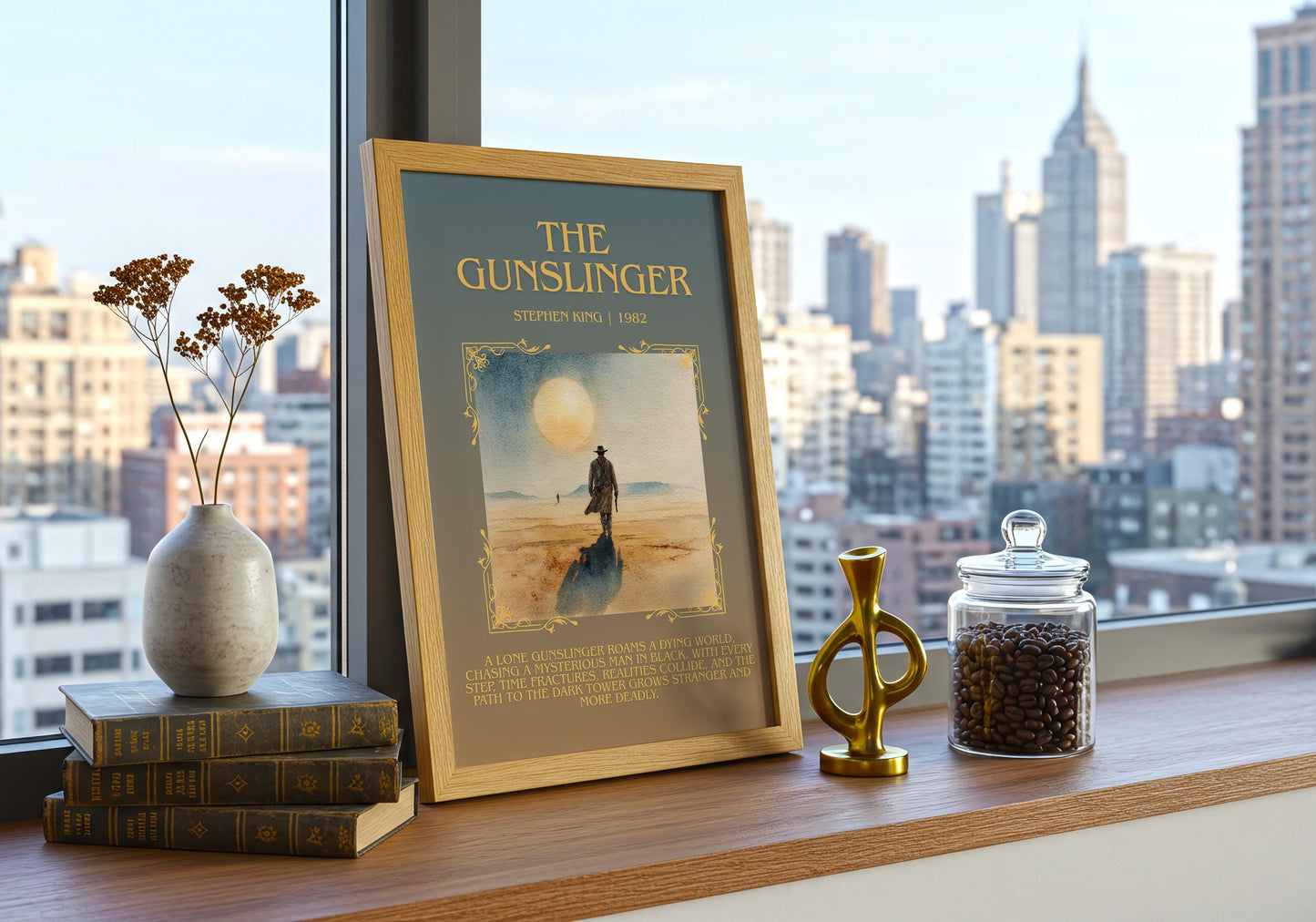 The Gunslinger by Stephen King | Descriptive Book Poster | Blurby