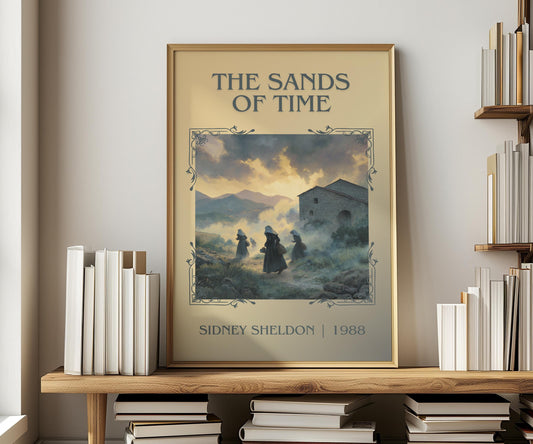 The Sands Of Time by Sidney Sheldon | Descriptive Book Poster | Minimalist