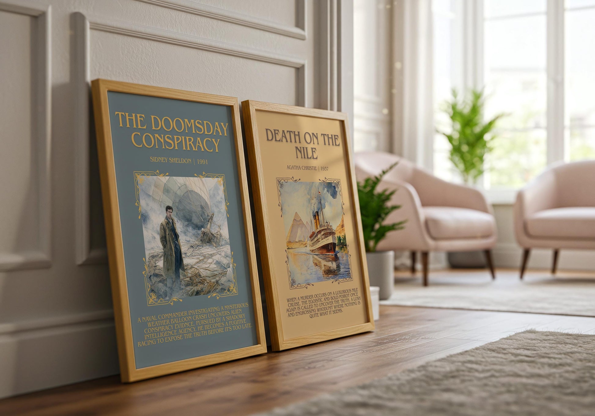 The Doomsday Conspiracy by Sidney Sheldon | Descriptive Book Poster | Blurby