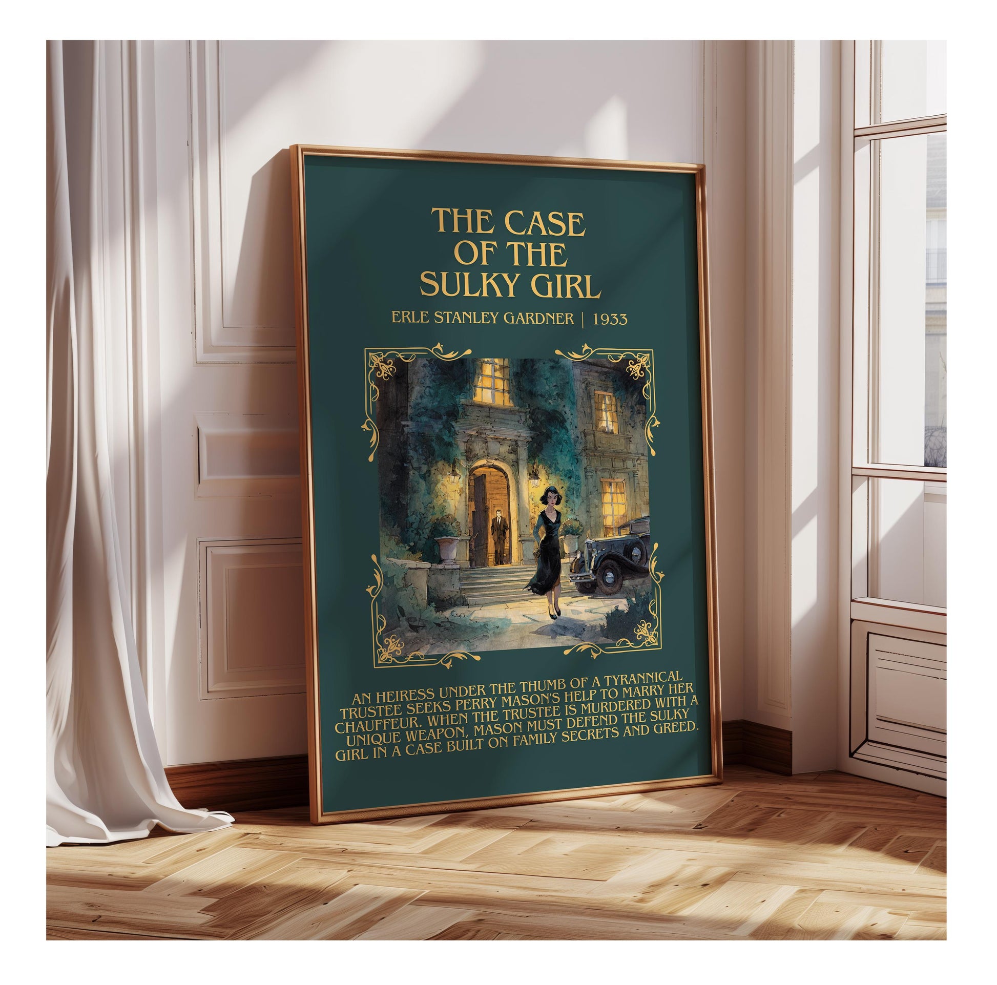 The Case Of The Sulky Girl by Erle Stanley Gardner | Descriptive Book Poster | Blurby