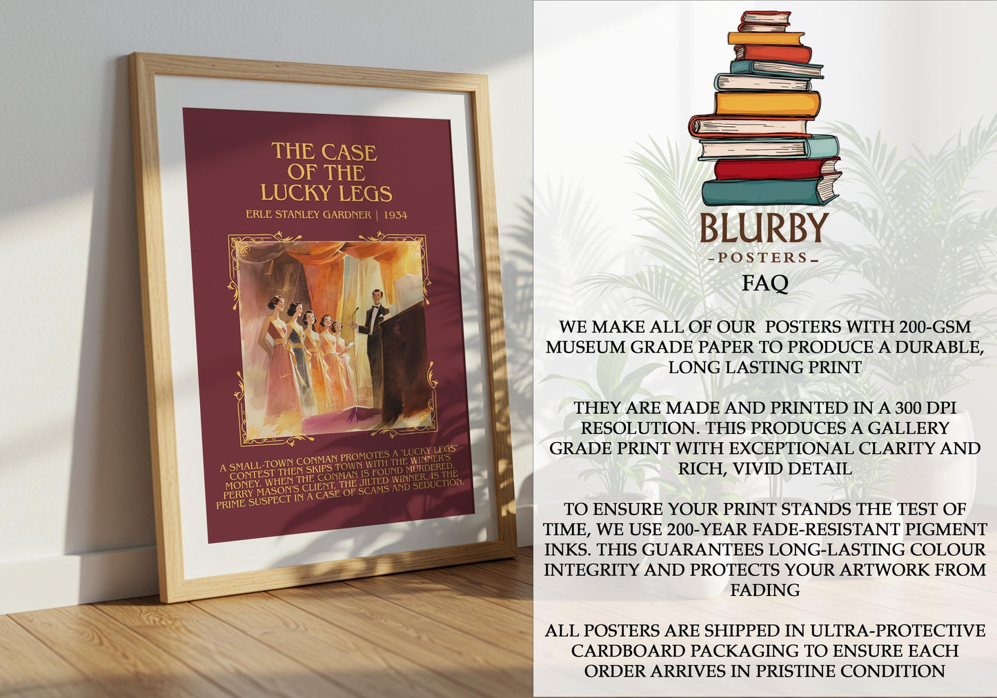 The Case Of The Lucky Legs by Erle Stanley Gardner | Descriptive Book Poster | Blurby