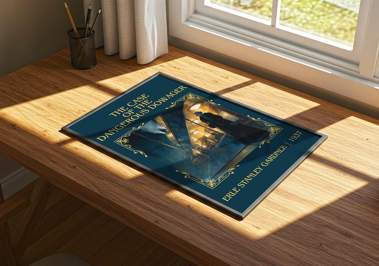 The Case Of The Dangerous Dowager by Erle Stanley Gardner | Descriptive Book Poster | Minimalist