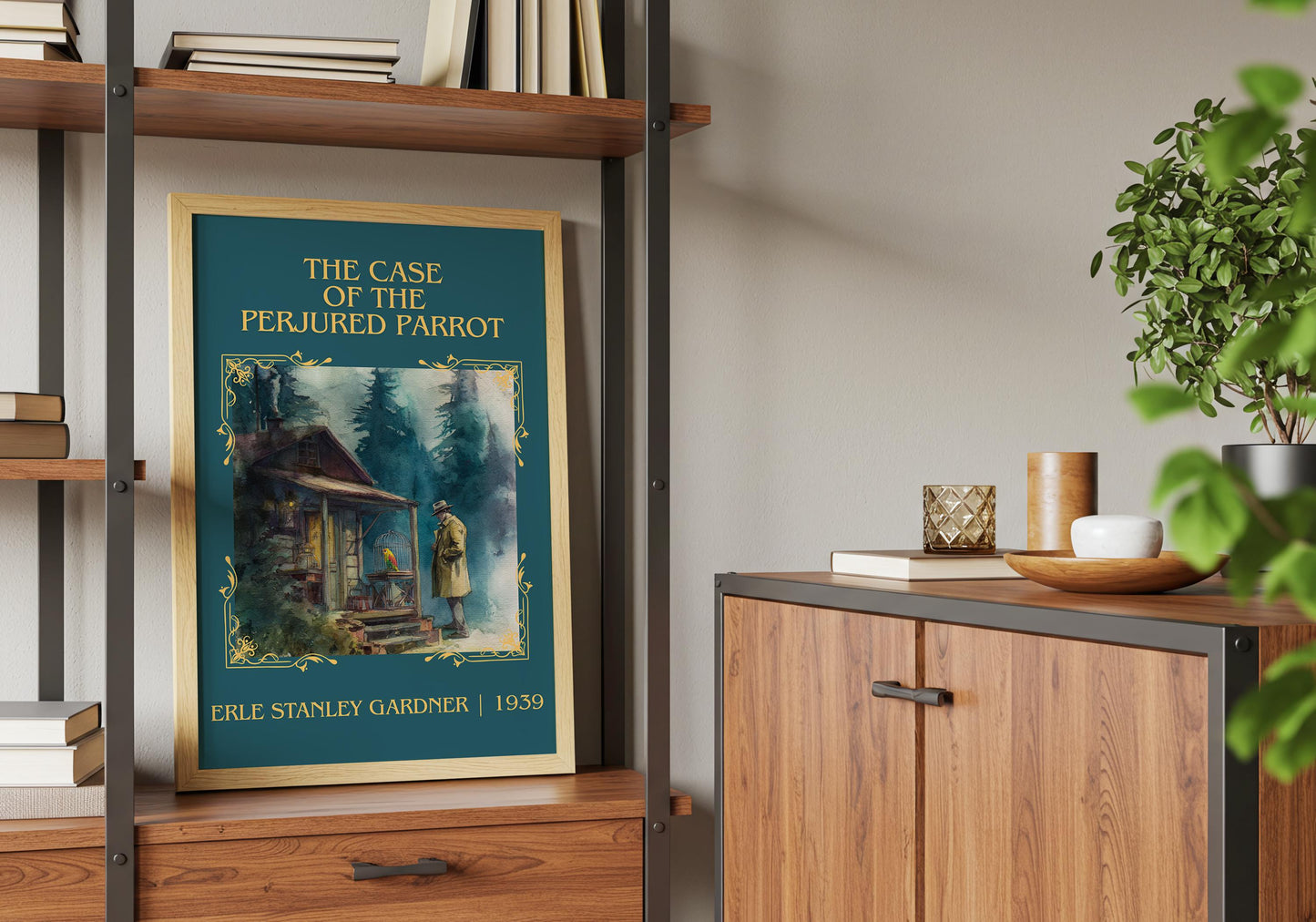 The Case Of The Perjured Parrot by Erle Stanley Gardner | Descriptive Book Poster | Minimalist