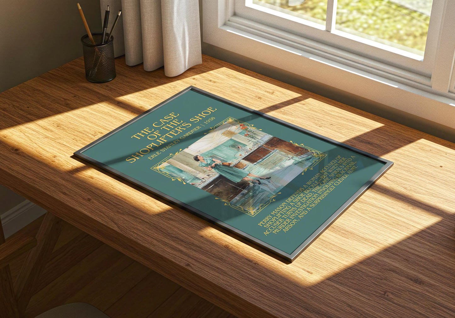 The Case Of The Shoplifter's Shoe by Erle Stanley Gardner | Descriptive Book Poster | Blurby