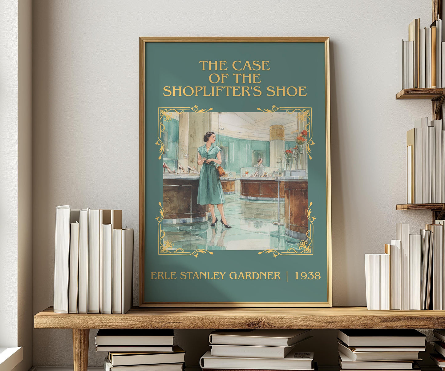 The Case Of The Shoplifter's Shoe by Erle Stanley Gardner | Descriptive Book Poster | Minimalist