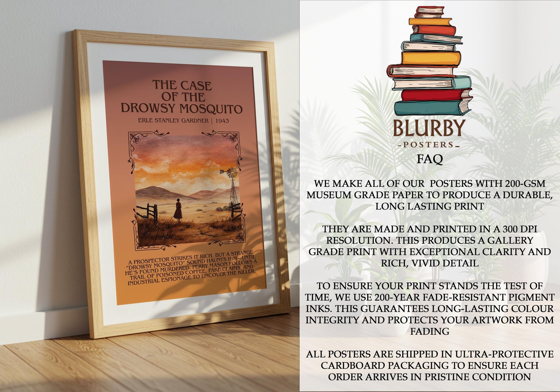 The Case Of The Drowsy Mosquito by Erle Stanley Gardner | Descriptive Book Poster | Blurby