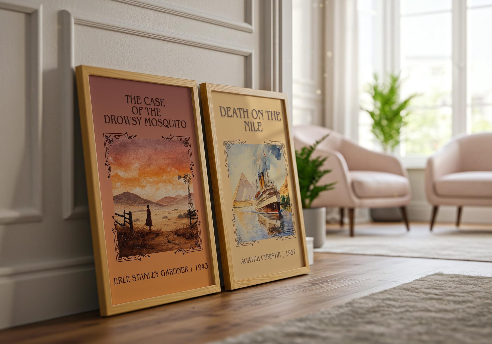 The Case Of The Drowsy Mosquito by Erle Stanley Gardner | Descriptive Book Poster | Minimalist