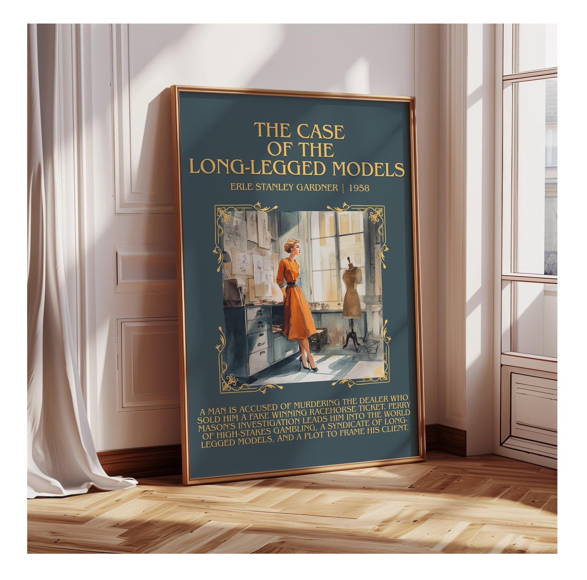 The Case Of The Long-legged Model by Erle Stanley Gardner | Descriptive Book Poster | Blurby