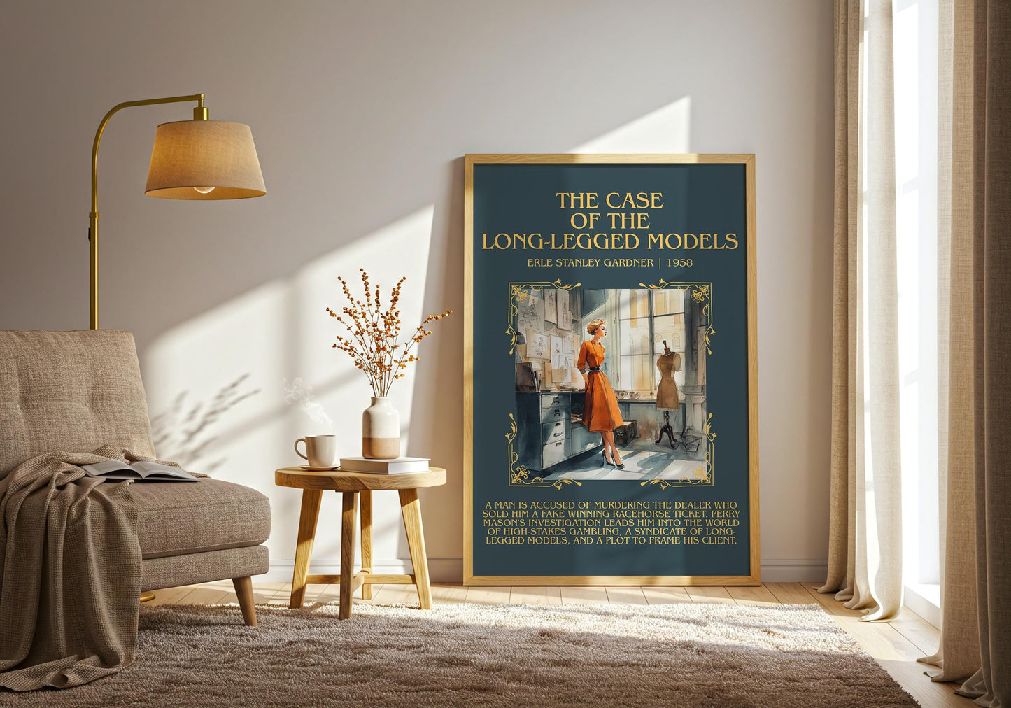 The Case Of The Long-legged Model by Erle Stanley Gardner | Descriptive Book Poster | Blurby
