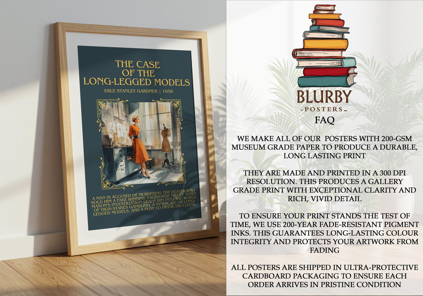 The Case Of The Long-legged Model by Erle Stanley Gardner | Descriptive Book Poster | Blurby