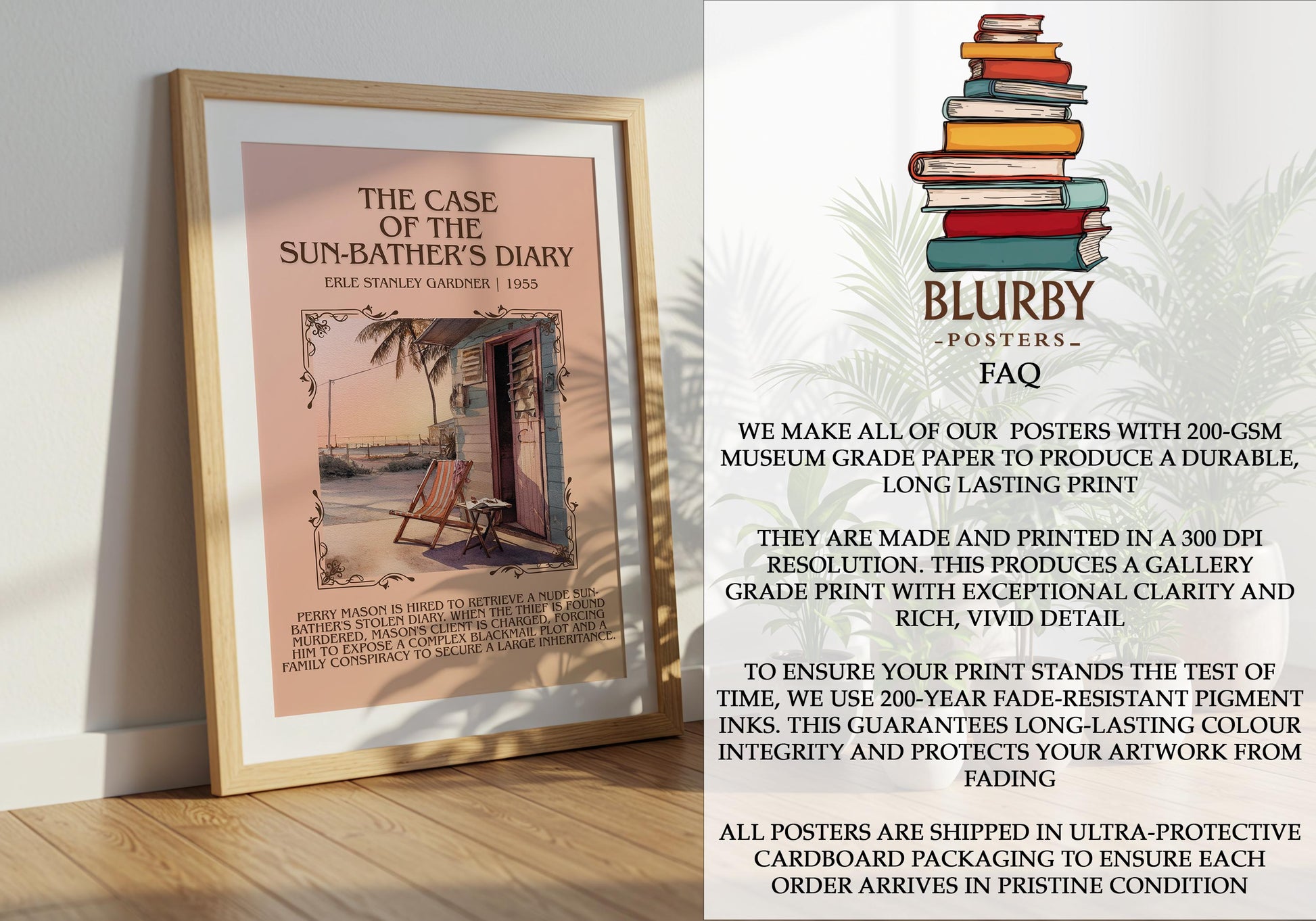 The Case Of The Sun-Bather's Diary by Erle Stanley Gardner | Descriptive Book Poster | Blurby