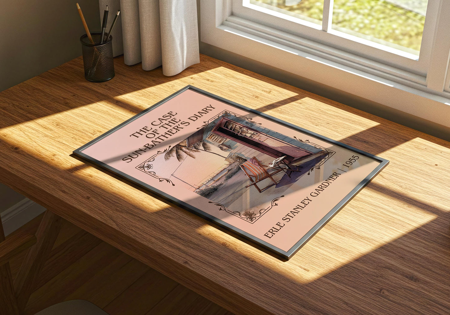 The Case Of The Sun-Bather's Diary by Erle Stanley Gardner | Descriptive Book Poster | Minimalist