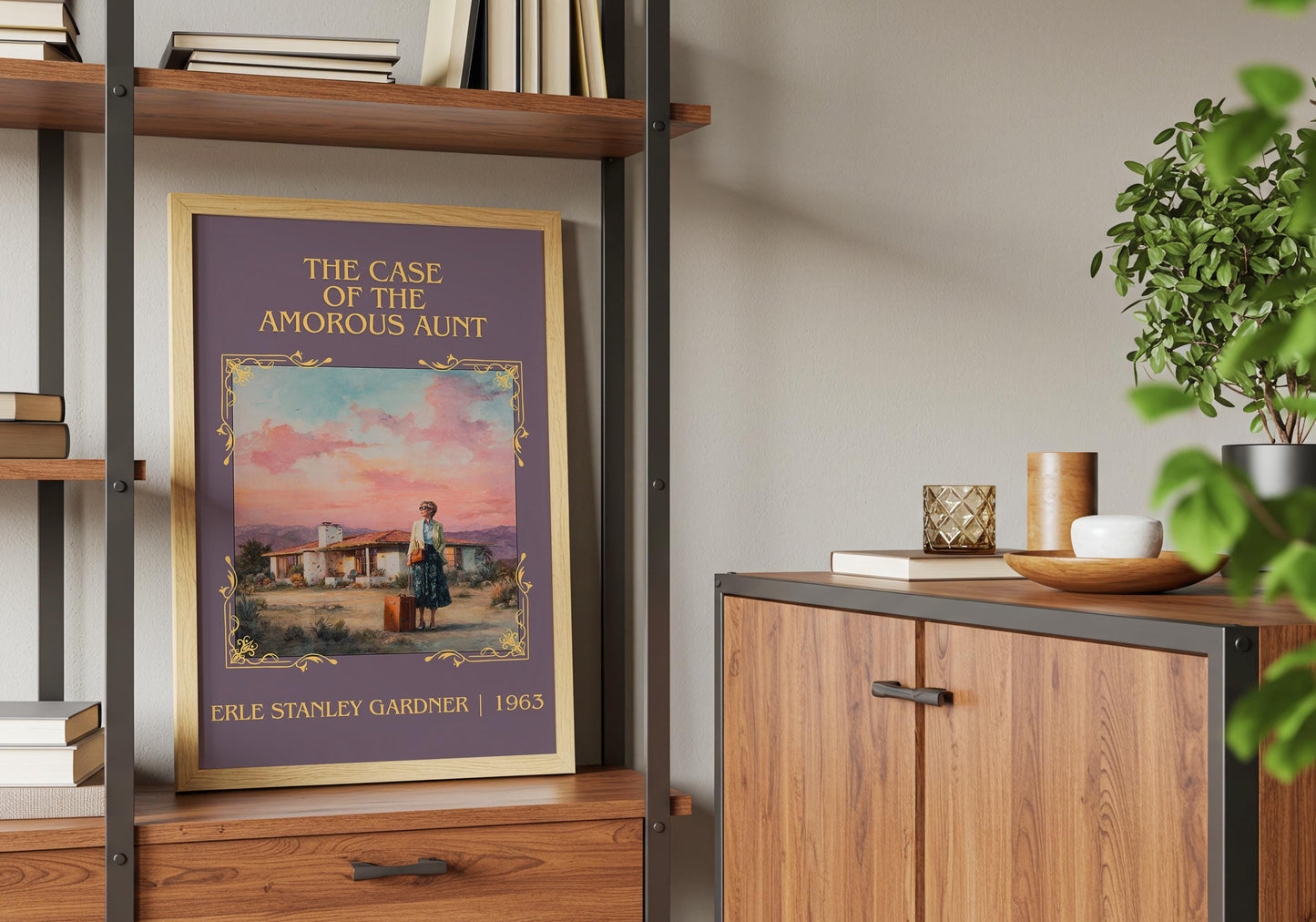 The Case Of The Amorous Aunt by Erle Stanley Gardner | Descriptive Book Poster | Minimalist