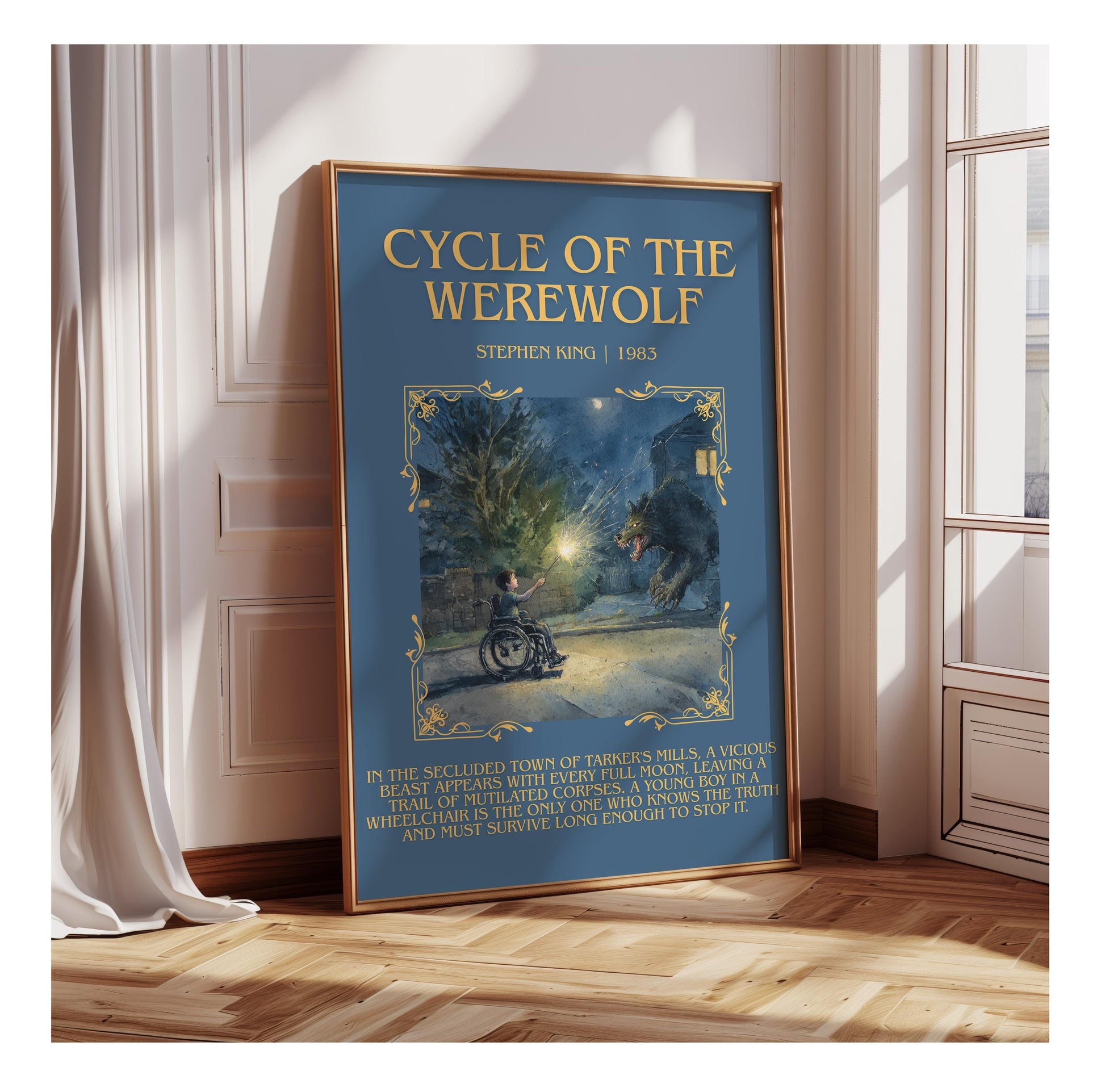 Cycle Of The Werewolf by Stephen King | Descriptive Book Poster | Blurby
