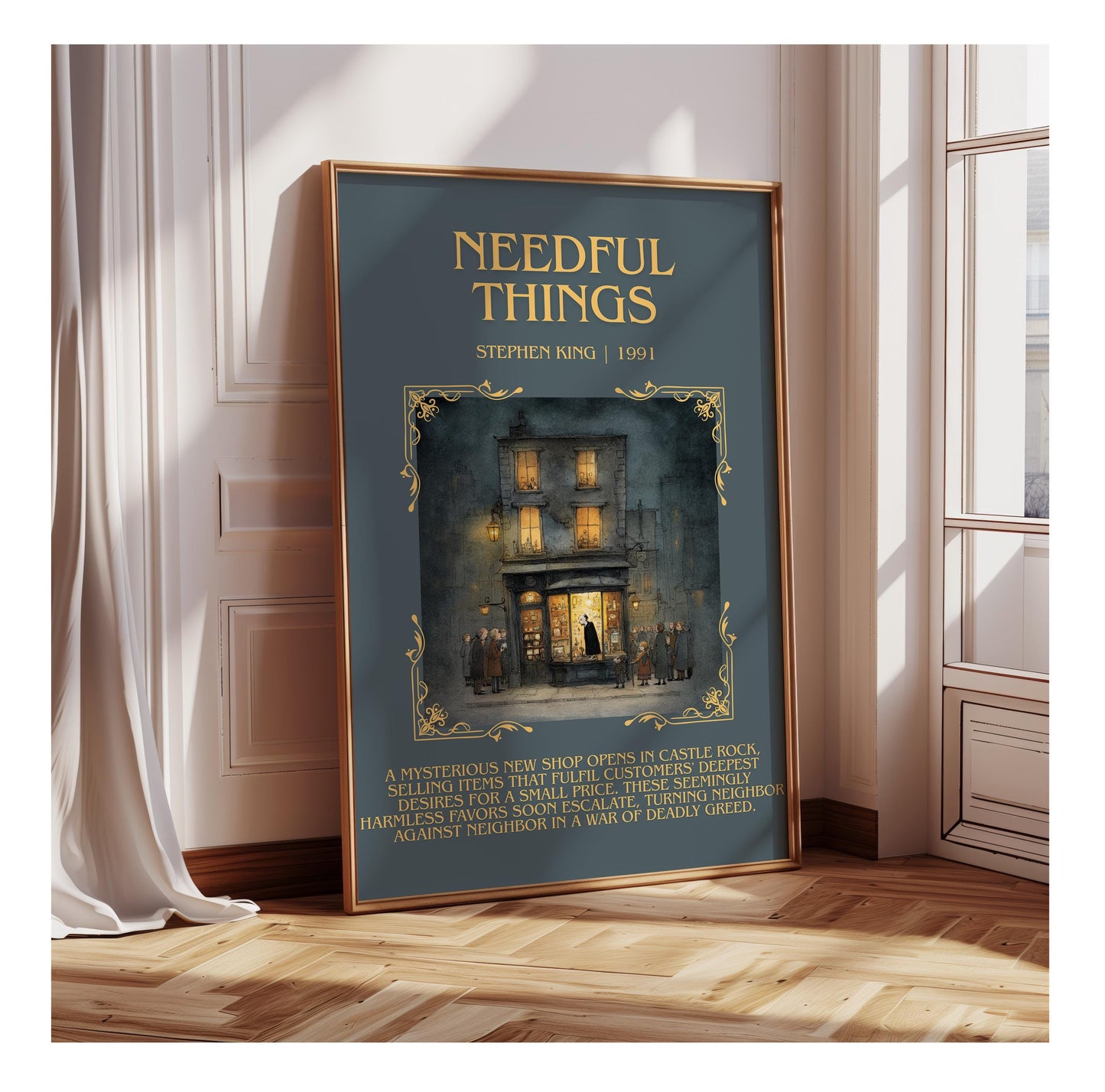 Needful Things by Stephen King | Descriptive Book Poster | Blurby