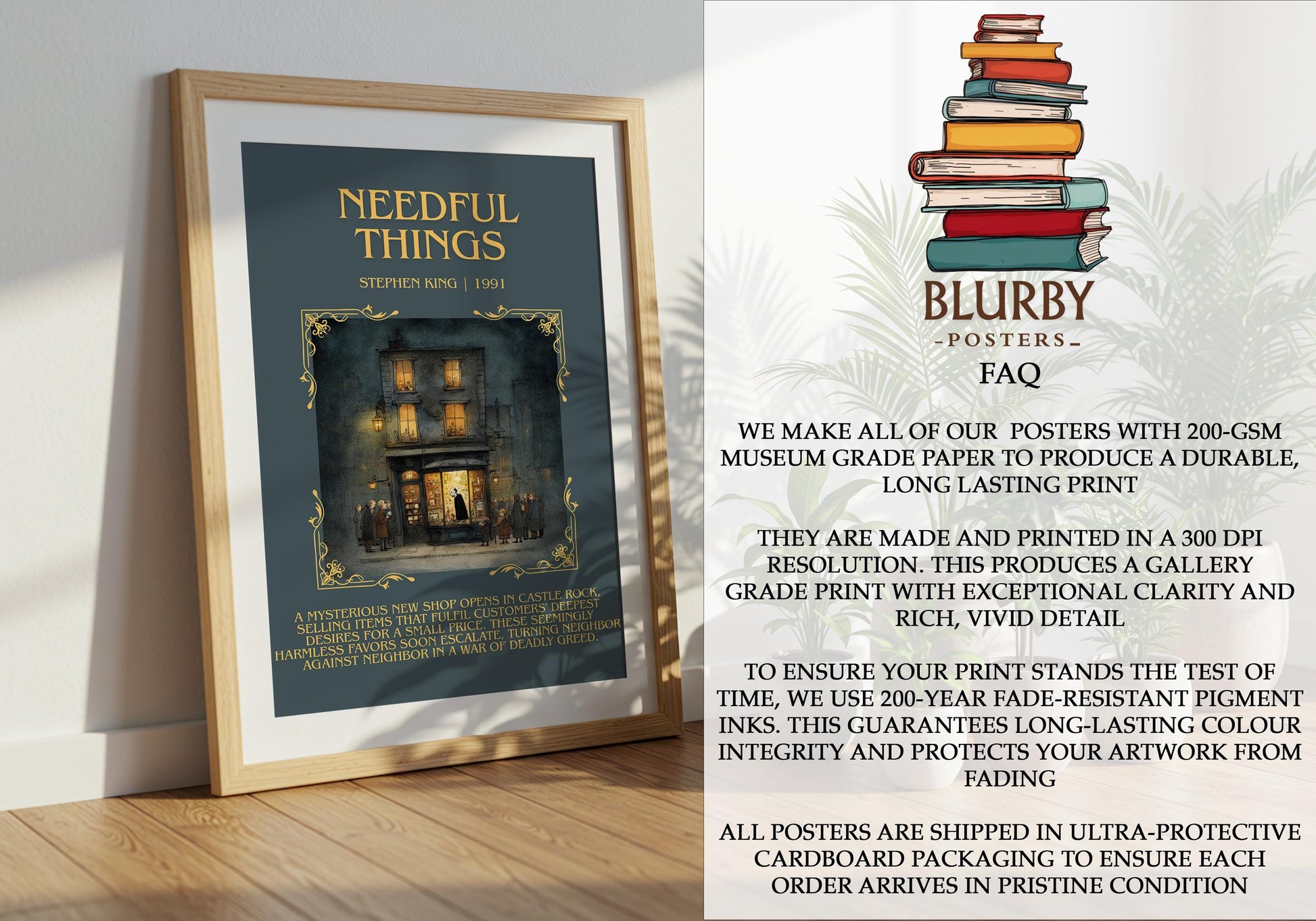 Needful Things by Stephen King | Descriptive Book Poster | Blurby